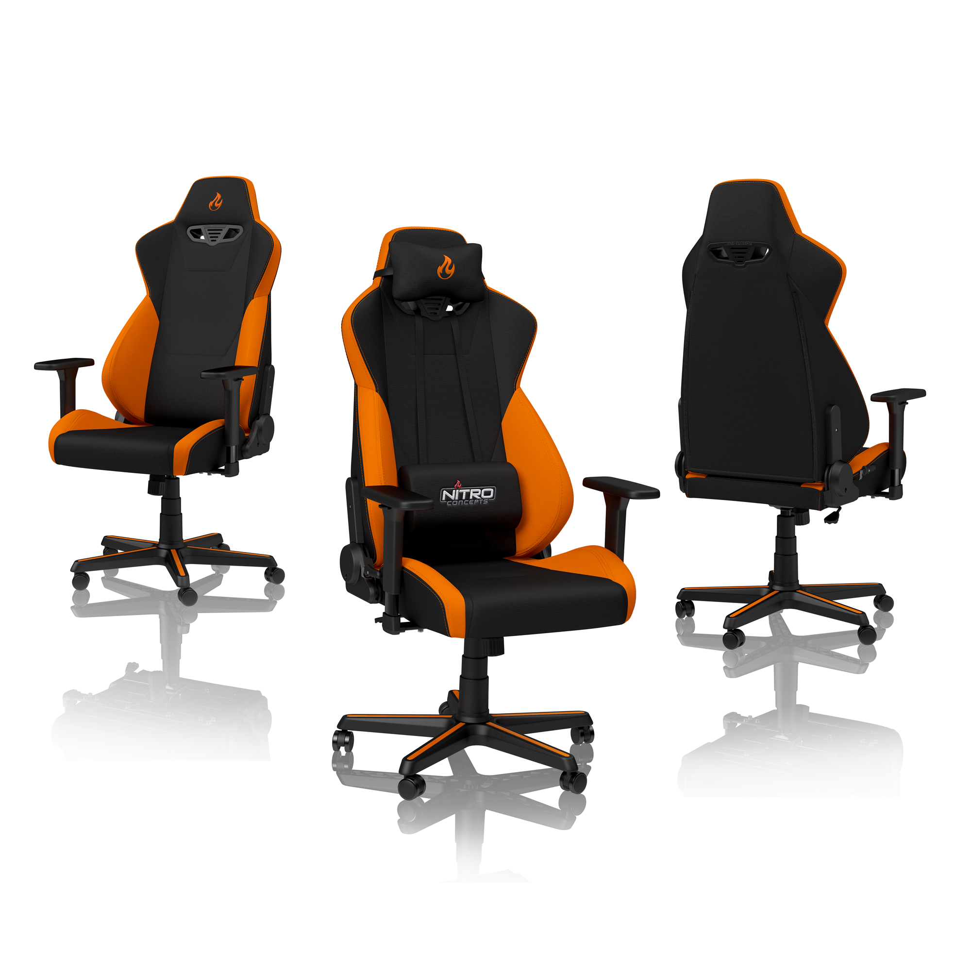 Nitro Concepts - Nitro Concepts S300 Fabric Gaming Chair - Horizon Orange