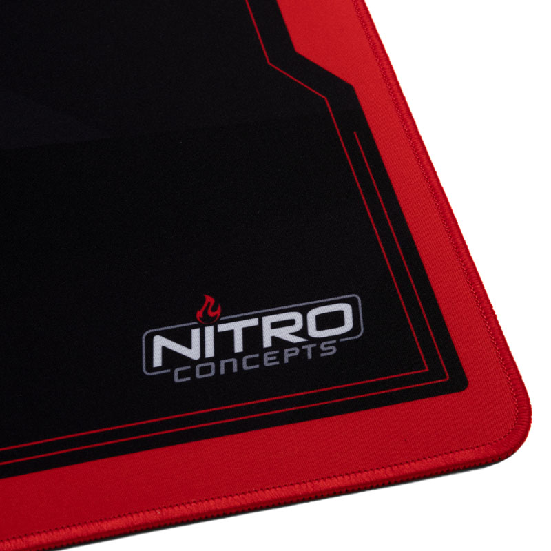 Nitro Concepts - Nitro Concepts Desk Mat 900 x 400mm - Black/Red