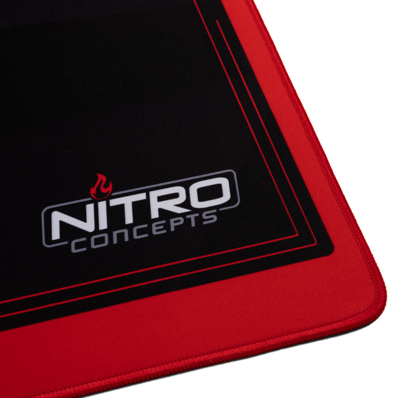 Nitro Concepts - Nitro Concepts Desk Mat 1200 x 600mm - Black/Red