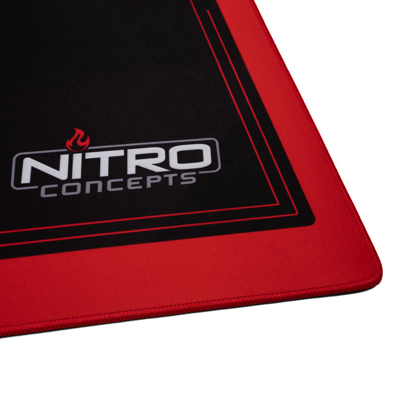 Nitro Concepts - Nitro Concepts Desk Mat 1600 x 800mm - Black/Red