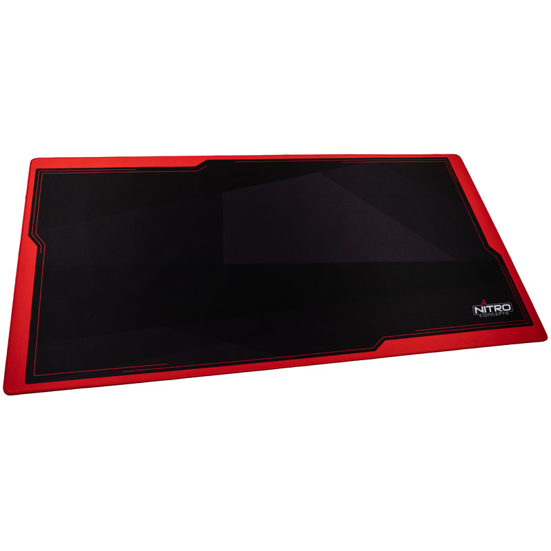 Nitro Concepts Desk Mat 1600 x 800mm - Black/Red