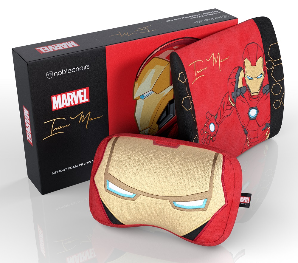 noblechairs - noblechairs Memory Foam Pillow Set Iron Man Edition Red/Black/Gold