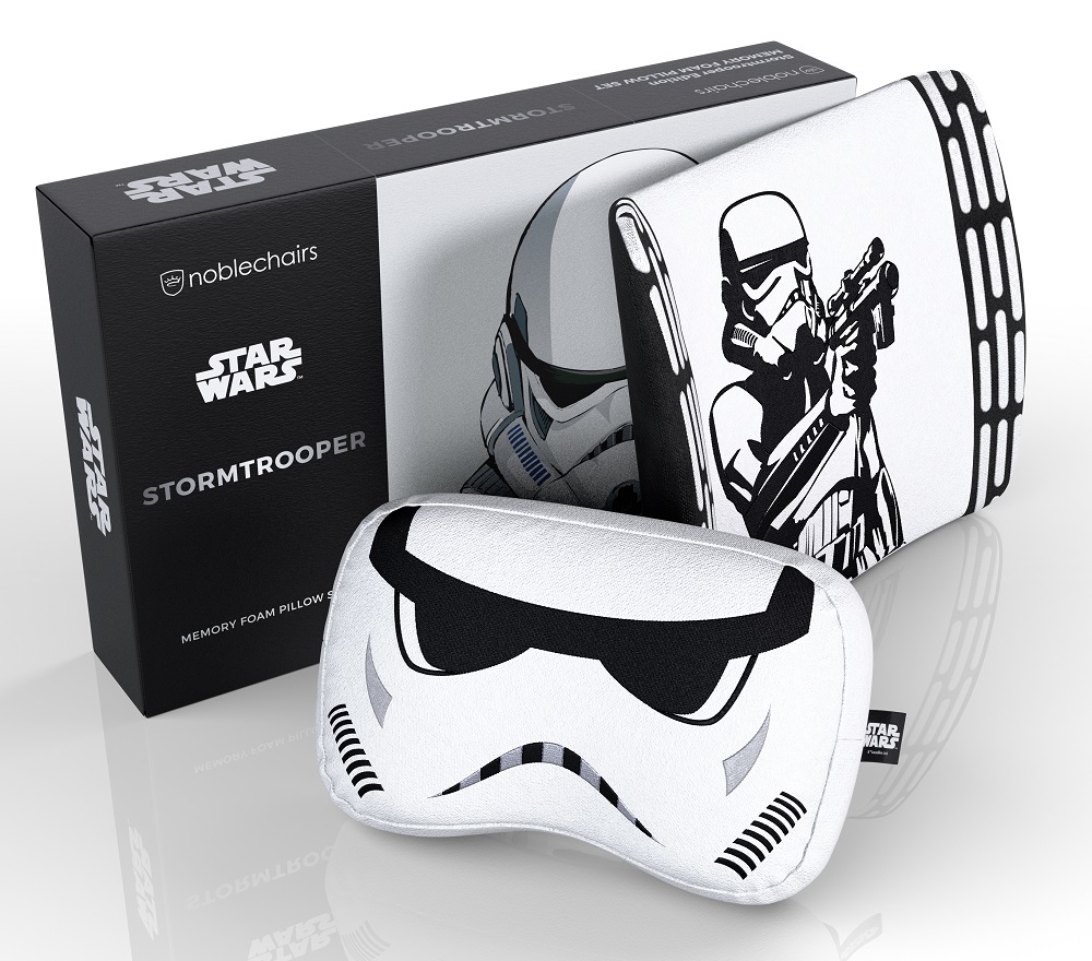 noblechairs Memory Foam Pillow Set Stormtrooper Edition - White