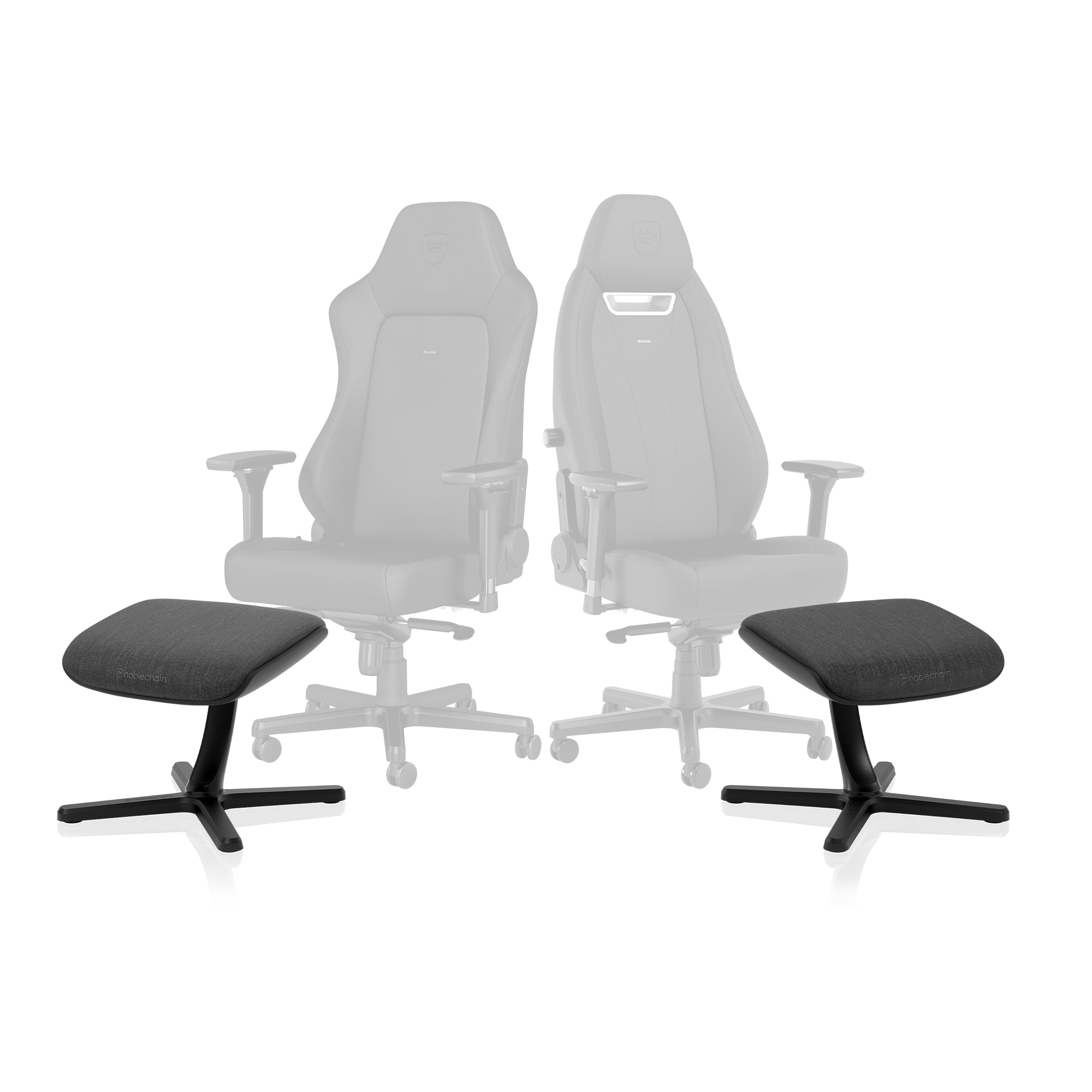noblechairs - noblechairs Footrest 2 TX Edition Anthracite Grey