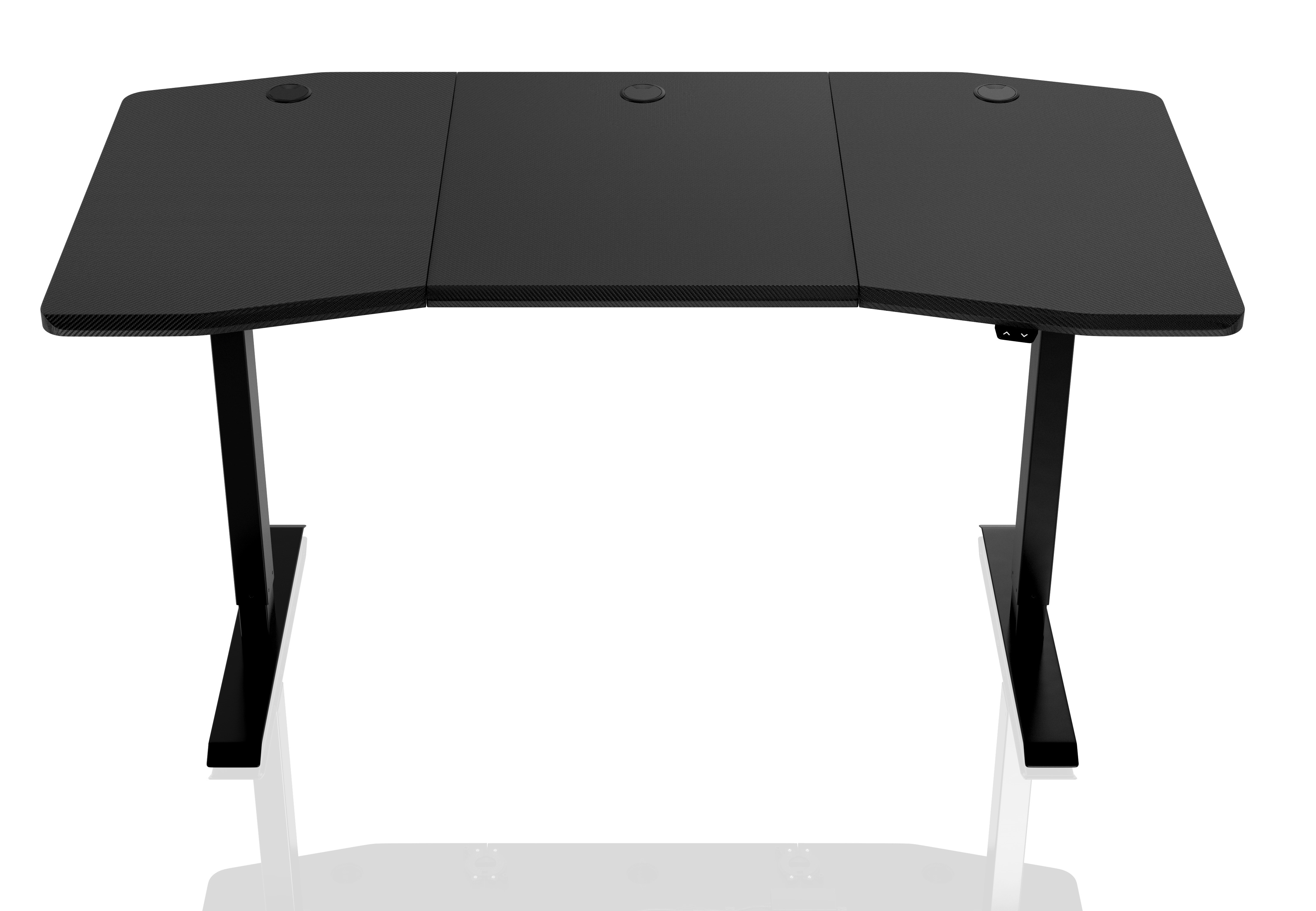 Nitro Concepts - Nitro Concepts D16E Electric Adjustable Sit/Stand Gaming Desk - Carbon Red