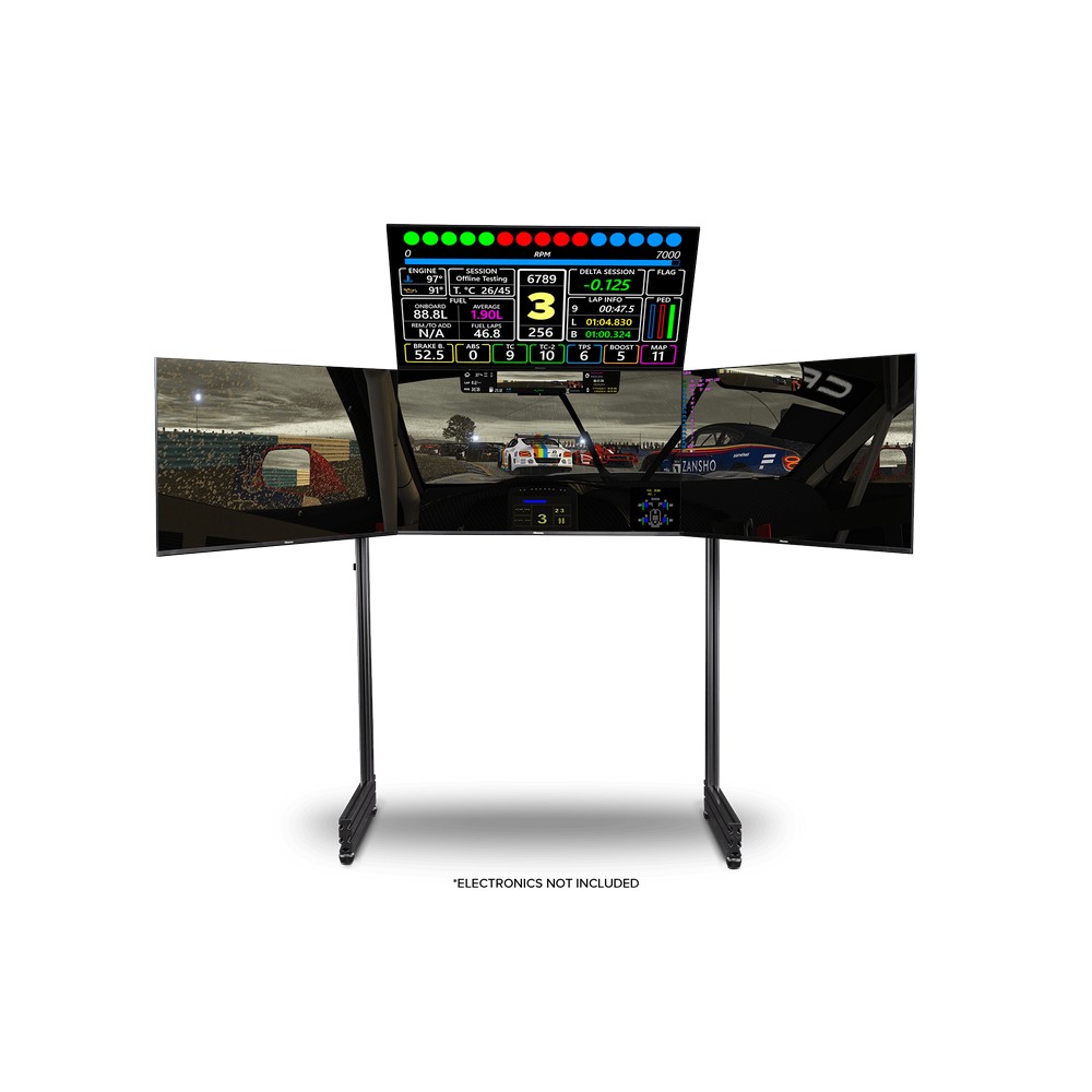 Next Level Racing - Next Level Racing Elite Freestanding Quad Monitor Stand Carbon Grey (NLR-E008)