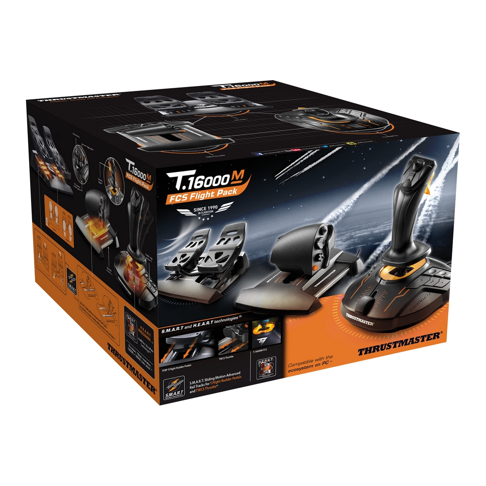 Thrustmaster - Thrustmaster T-16000M FCS Flight Pack, Joystick, Throttle and pedals (PC 2960782)