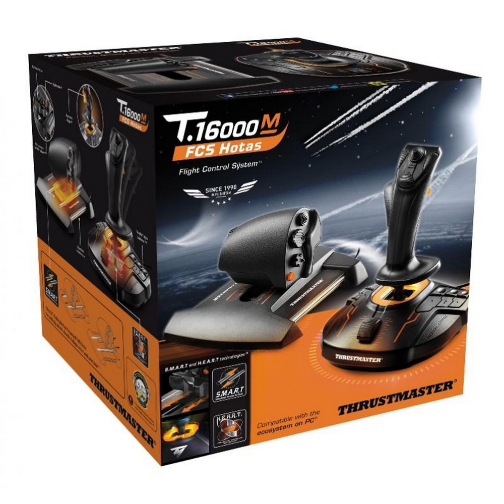 Thrustmaster - Thrustmaster T-16000M FCS HOTAS PC Gaming Joystick and Throttle (PC 2960778)