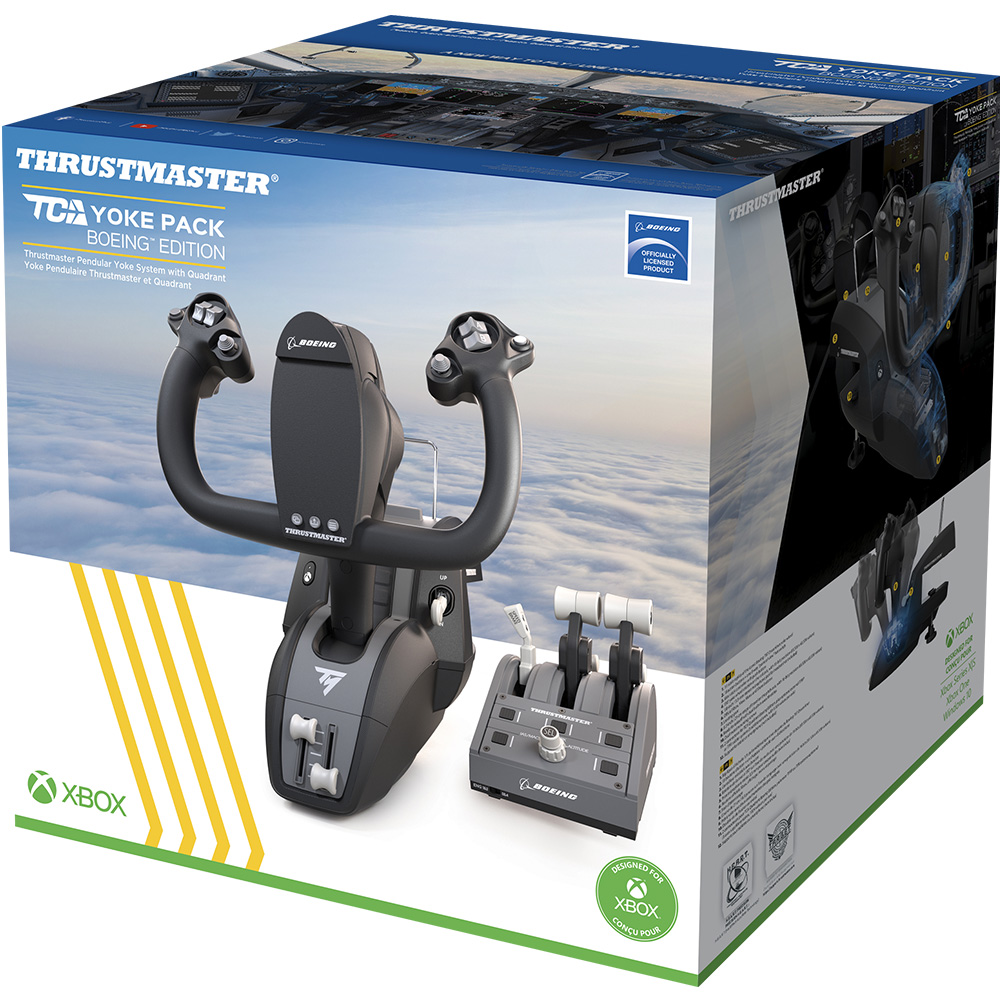 Thrustmaster - Thrustmaster TCA Yoke Pack Boeing Edition Pendular Yoke + Throttle Quadrant (4460210 PC,Xbox)