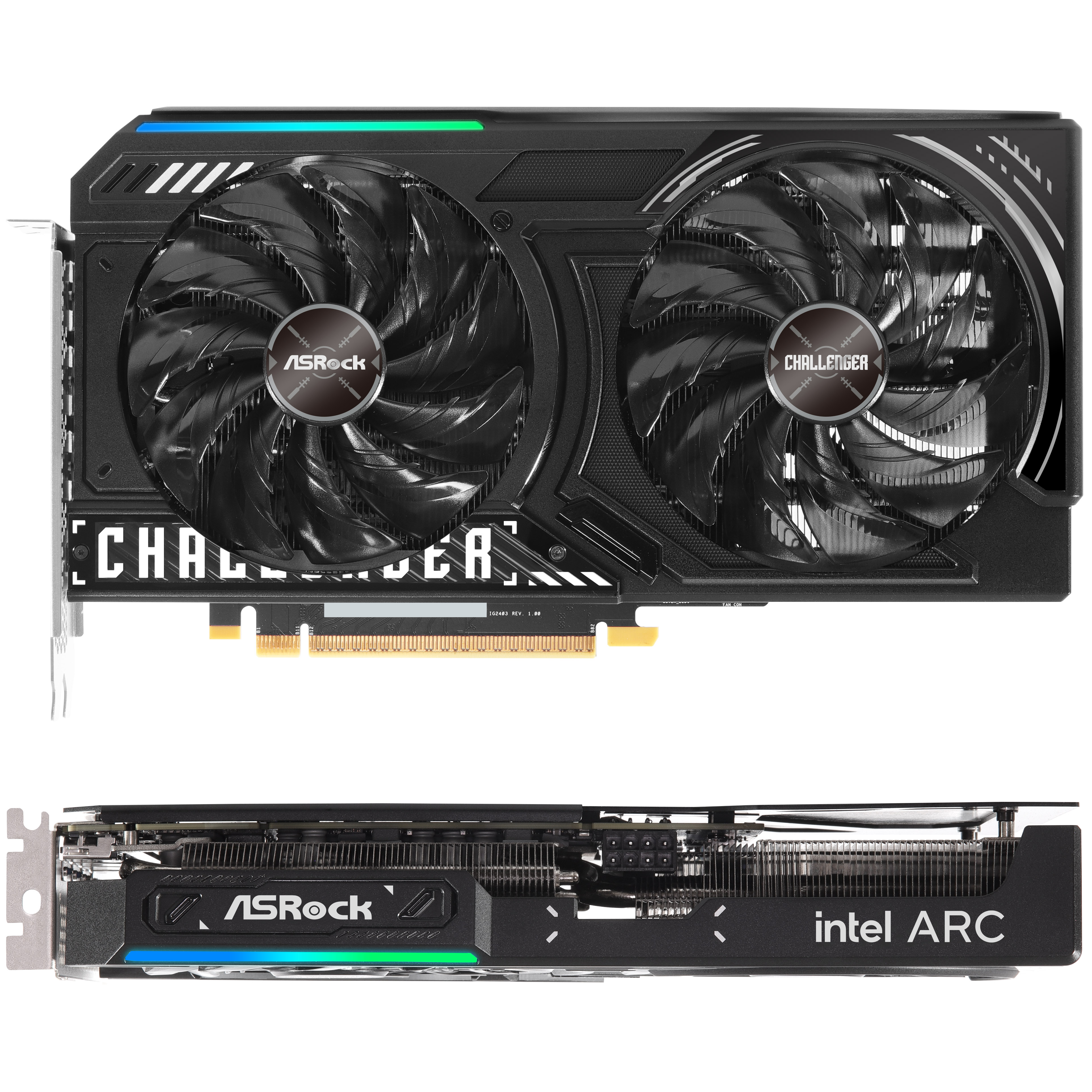 ASRock - ASRock Intel ARC B570 Challenger 10GB OC GDDR6 PCI-Express Graphics Card