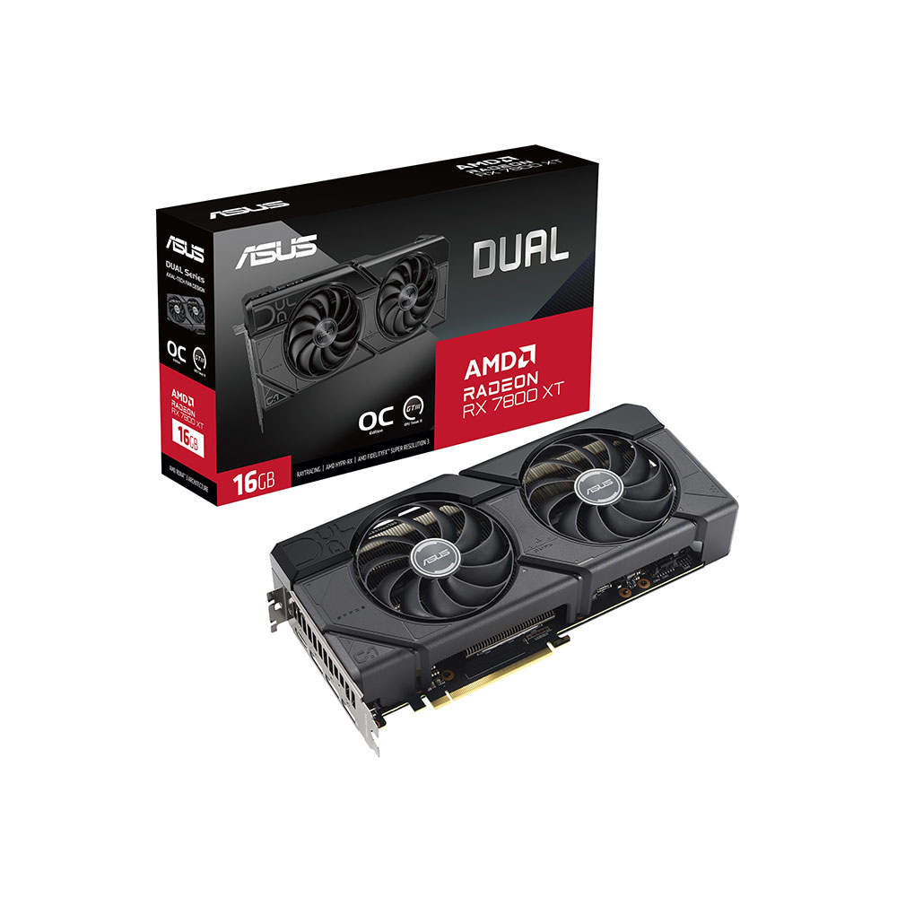 Asus - Asus Dual OC AMD Radeon™ RX 7800 XT Gaming Graphics Card with 16GB GDDR6