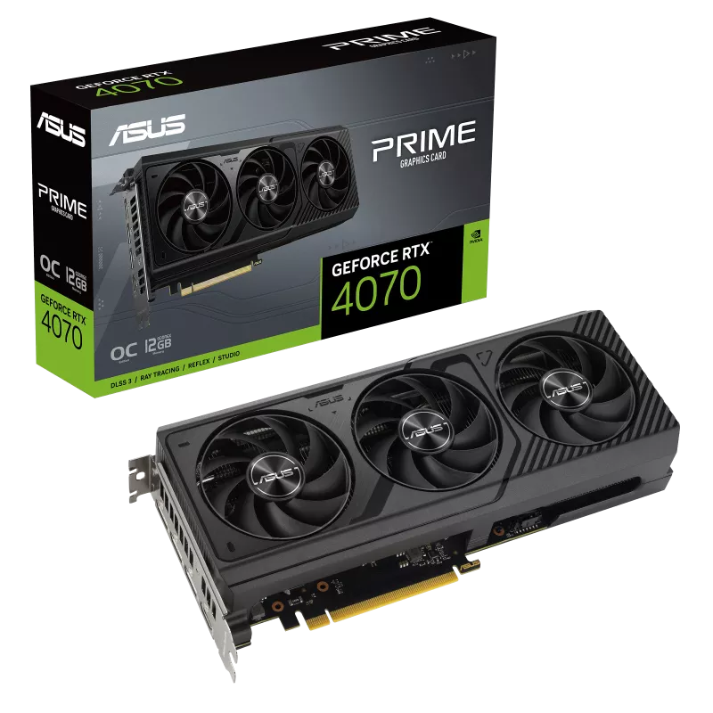 Asus GeForce RTX 4070 PRIME OC 12GB GDDR6X PCI-Express Graphics Card