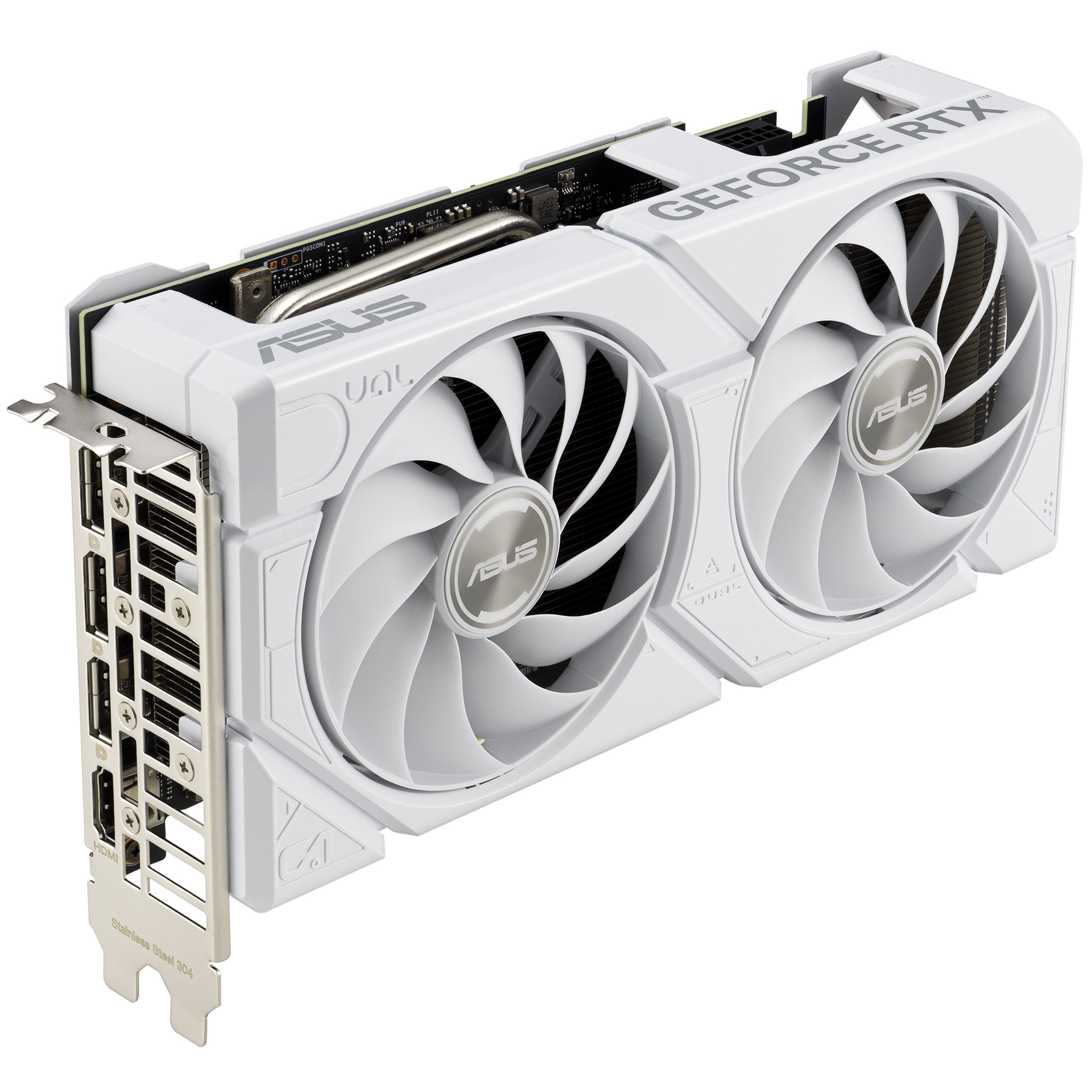 Asus - Asus GeForce RTX 4070 SUPER Dual EVO OC 12GB GDDR6X PCI-Express Graphics Card -White