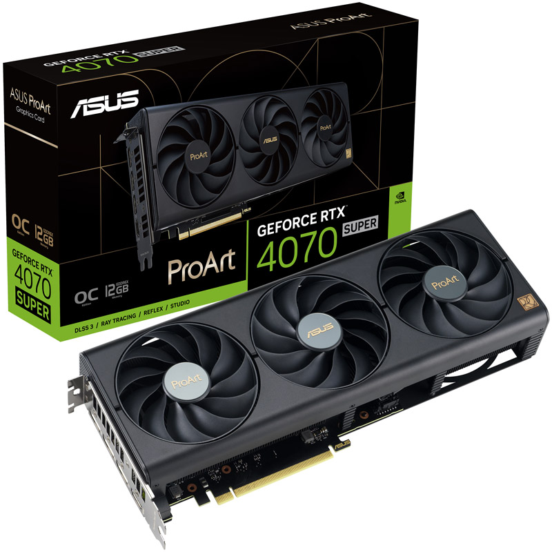 Asus GeForce RTX 4070 SUPER ProArt OC 12GB GDDR6X PCI-Express Graphics Card