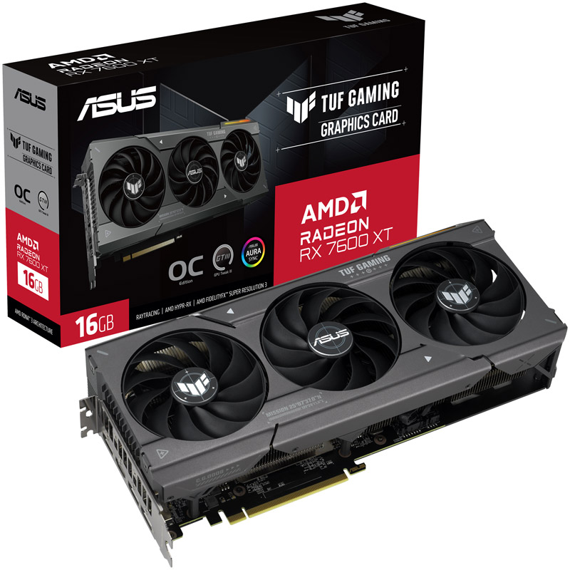 Asus TUF RX 7600 XT Gaming 16GB GDDR6 PCI-Express Graphics Card