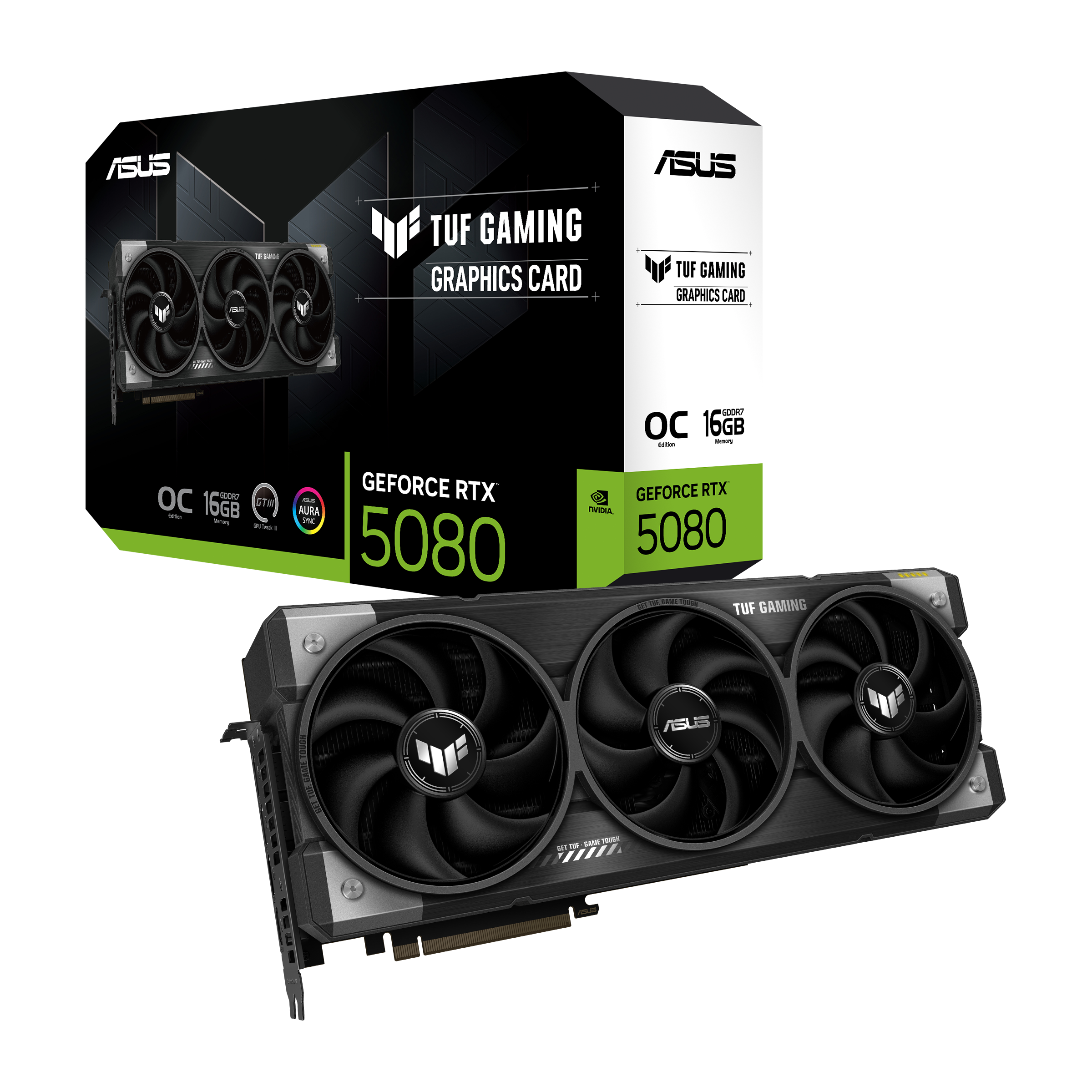 Asus GeForce RTX 5080 TUF Gaming OC 16GB GDDR7 PCI-Express Graphics Card