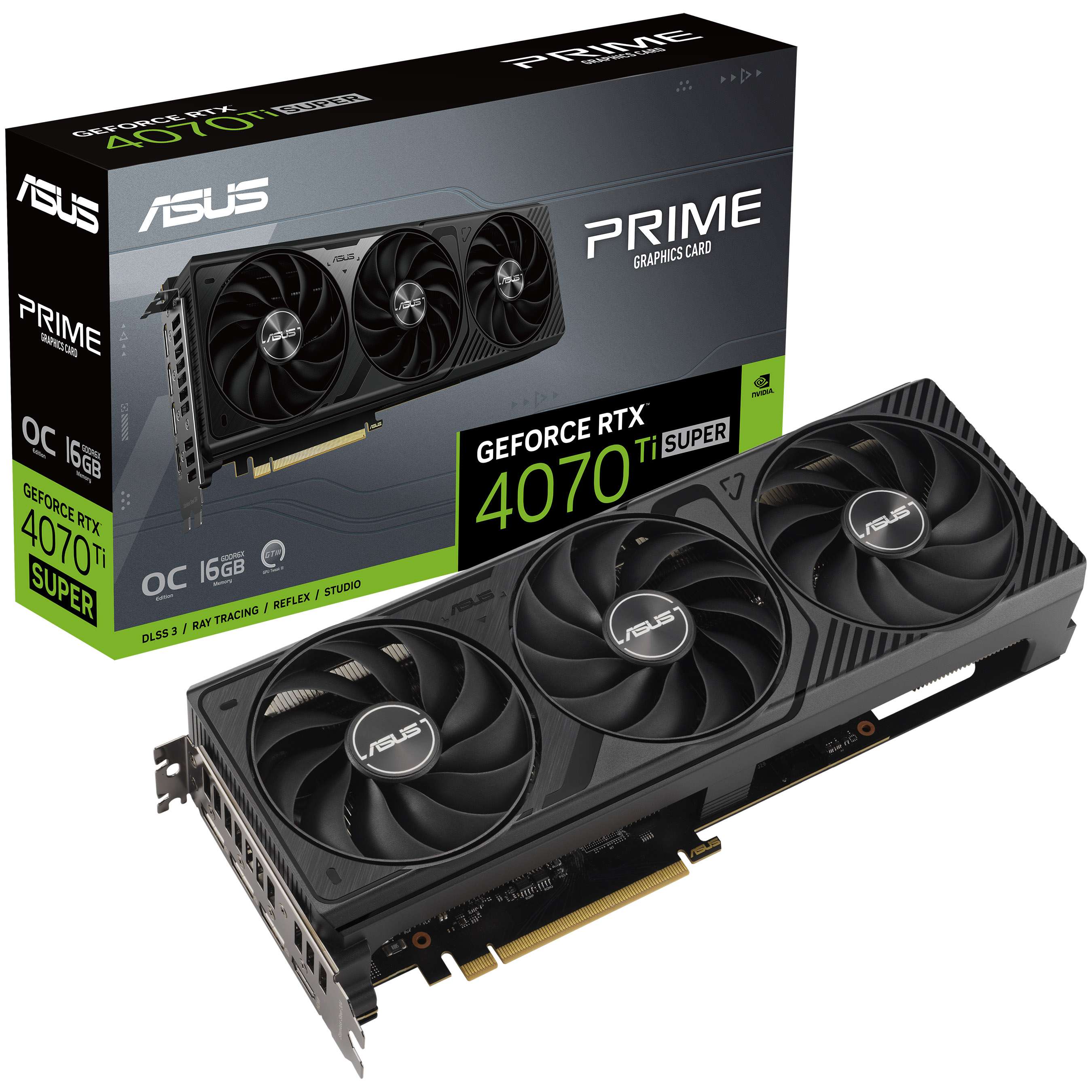 Asus GeForce RTX 4070 Ti SUPER Prime OC 16GB GDDR6X PCI-Express Graphics Card