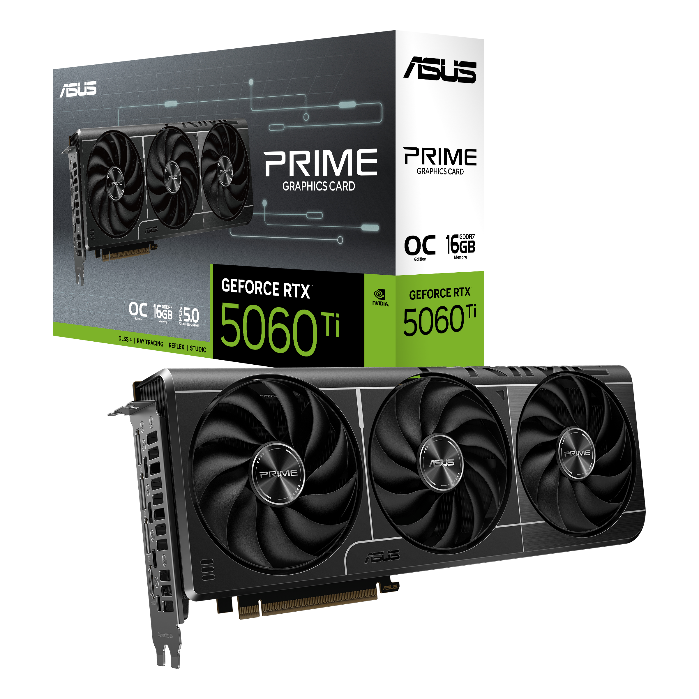 Asus GeForce RTX 5060 Ti Prime OC 16GB GDDR7 PCI-Express Graphics Card