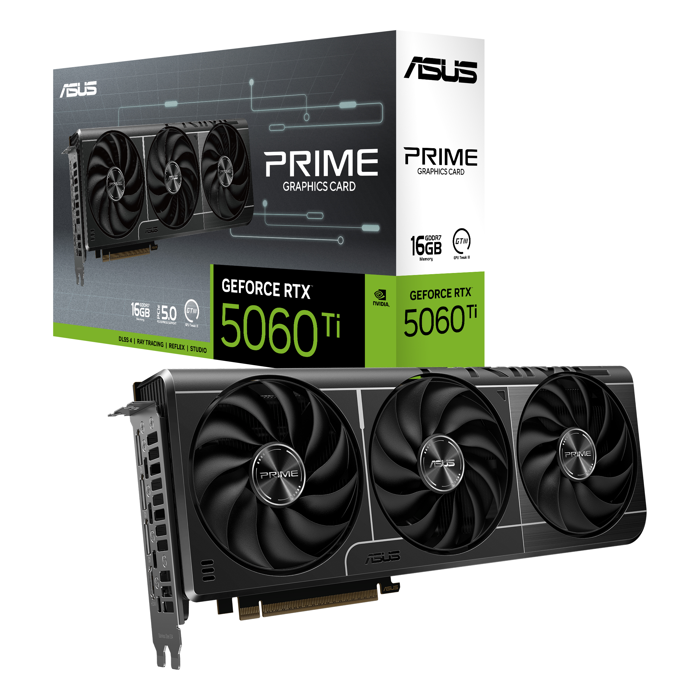 Asus GeForce RTX 5060 Ti Prime 16GB GDDR7 PCI-Express Graphics Card