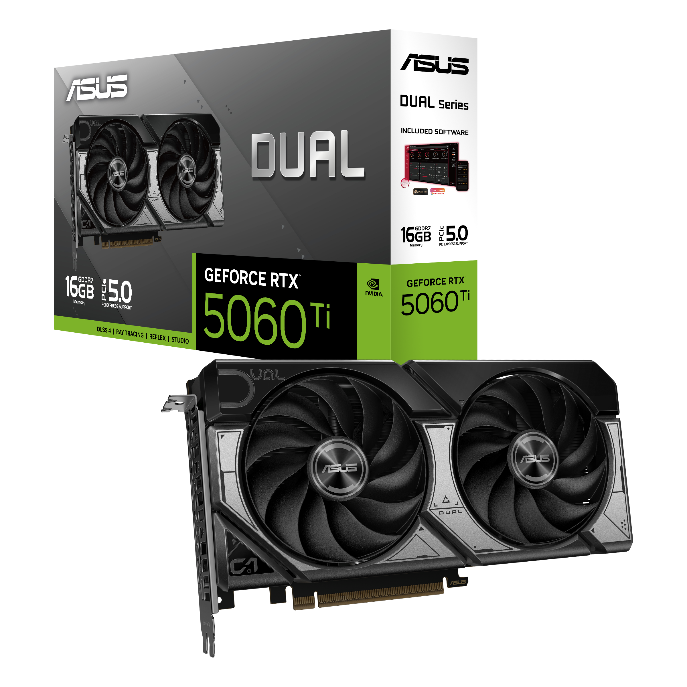 Asus GeForce RTX 5060 Ti Dual 16GB GDDR7 PCI-Express Graphics Card