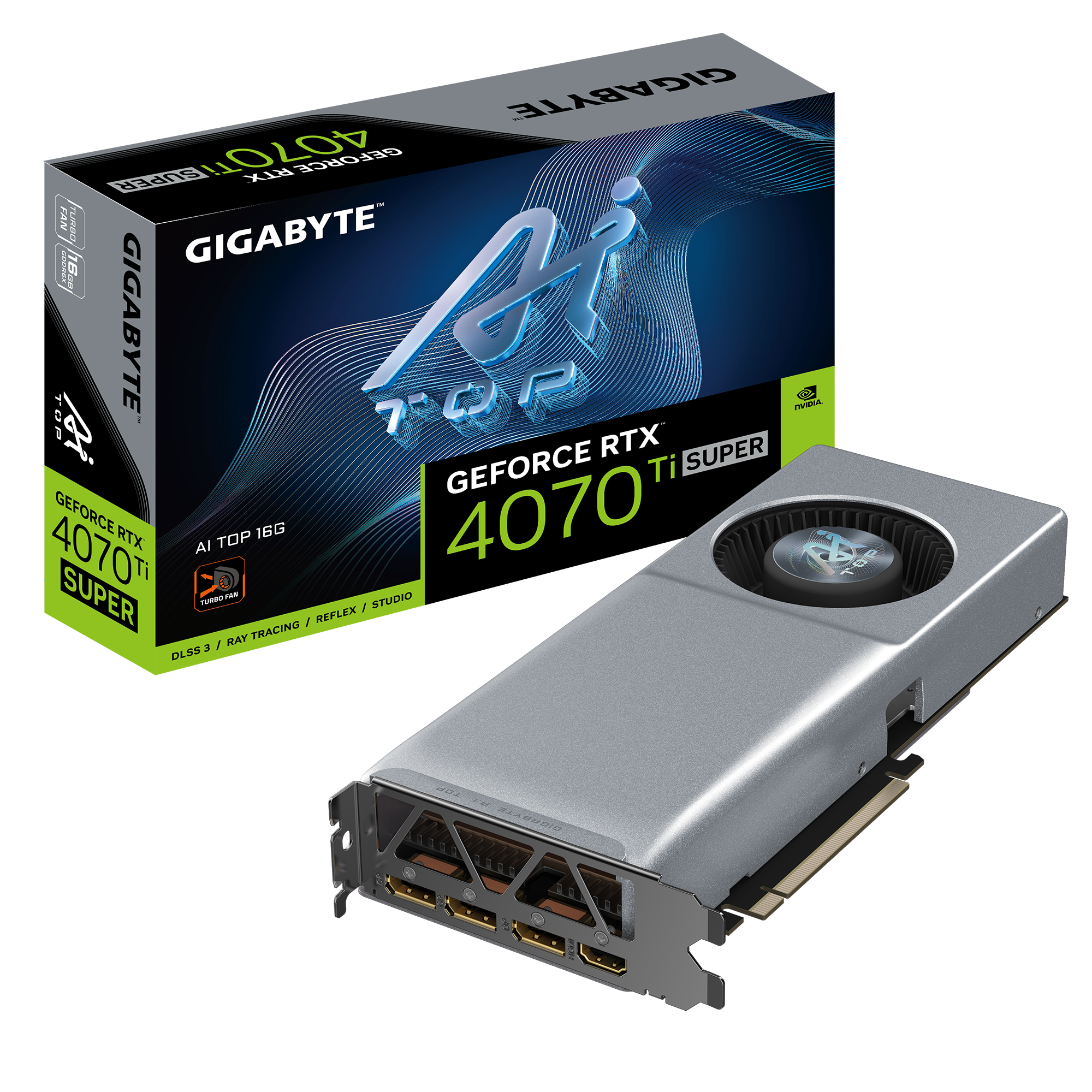 Gigabyte GeForce RTX 4070 Ti SUPER AI TOP 16GB GDDR6X PCI-Express Graphic