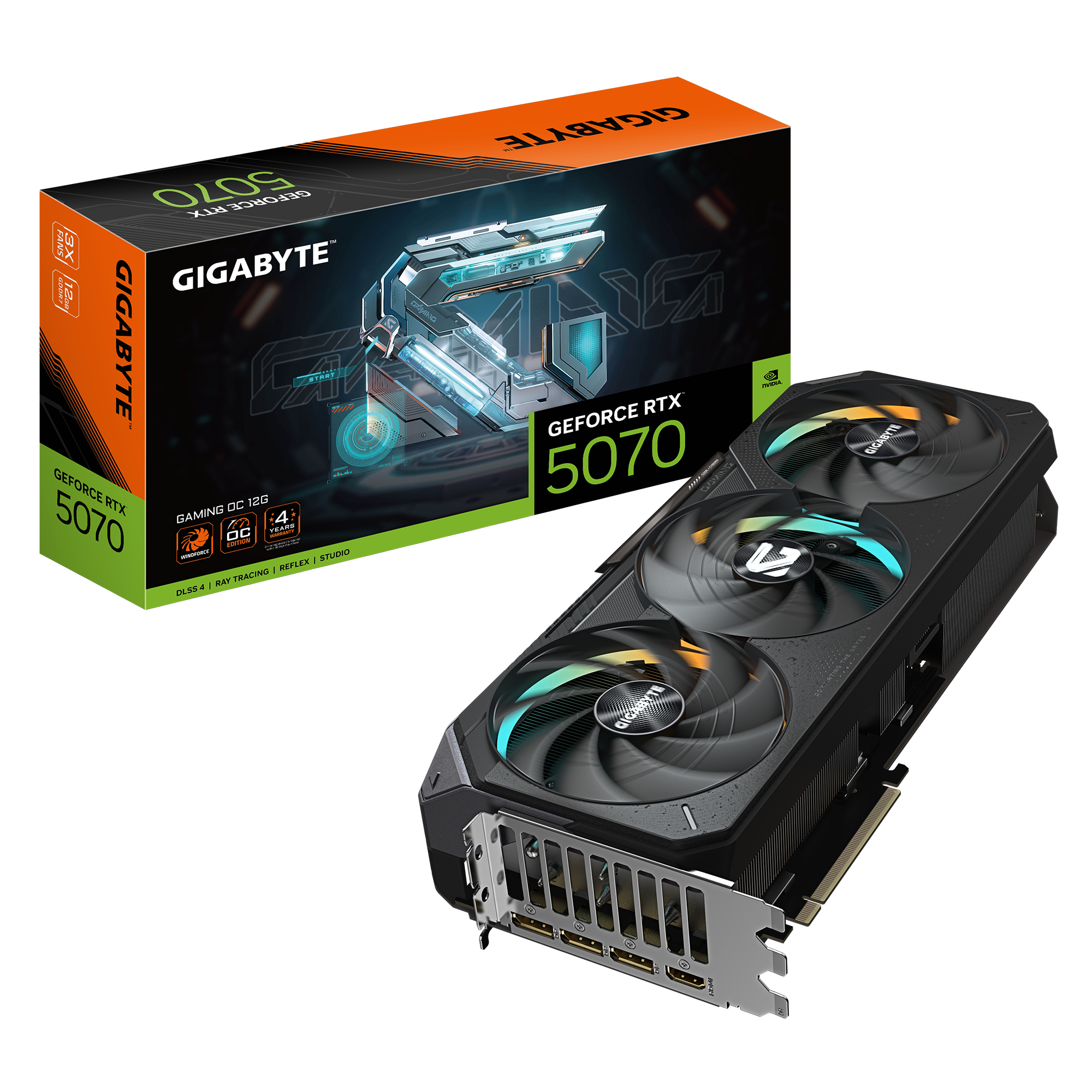 Gigabyte GeForce RTX 5070 Ti Gaming OC 16GB GDDR7 PCI-Express Graphics Card