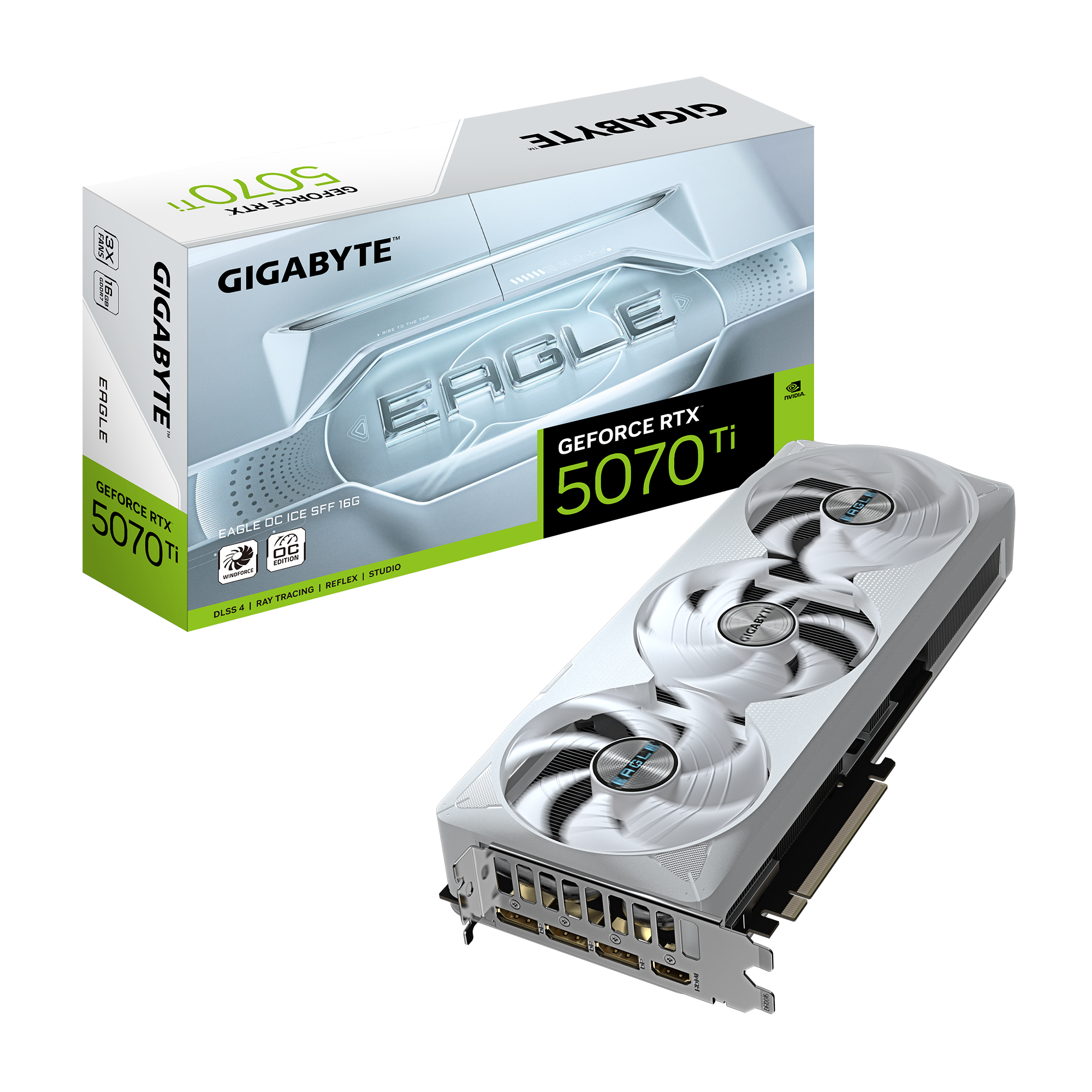 Gigabyte GeForce RTX 5070 Ti Eagle OC Ice SFF 16GB GDDR7 PCI-Express Graphics Card