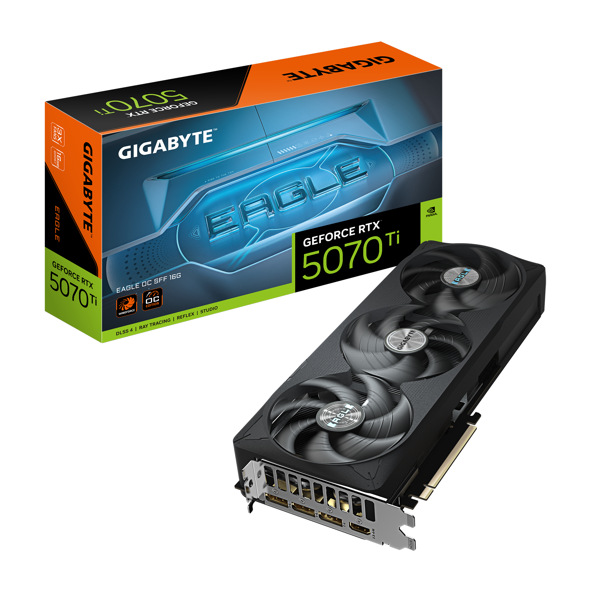 Gigabyte GeForce RTX 5070 Ti Eagle OC SFF 16GB GDDR7 PCI-Express Graphics Card