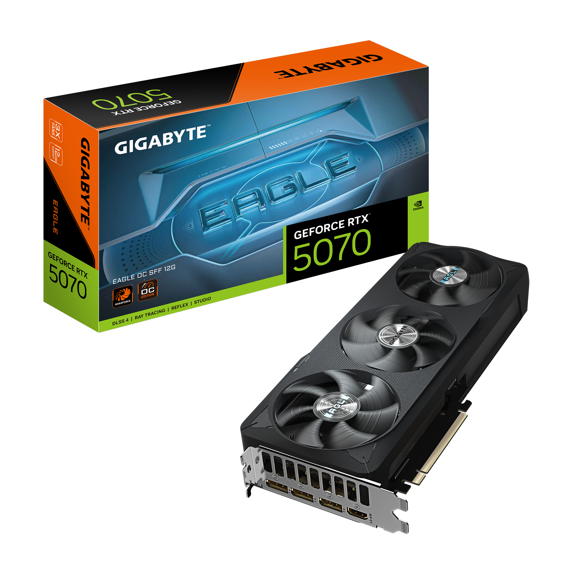 Gigabyte GeForce RTX 5070 Eagle OC SFF 12GB GDDR7 PCI-Express Graphics Card