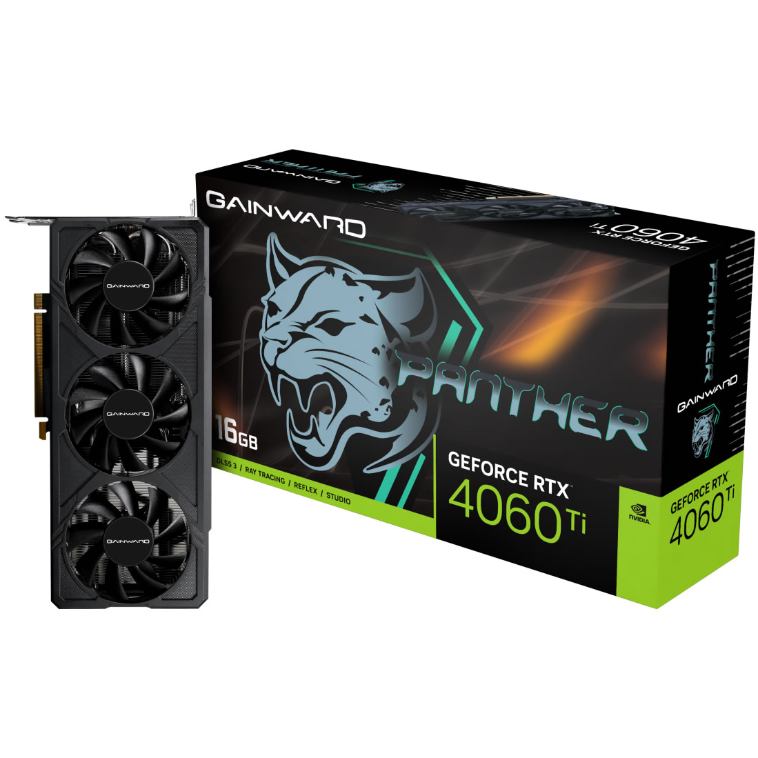 Gainward - Gainward GeForce RTX 4060Ti Panther 16GB GDDR6 Graphics Card