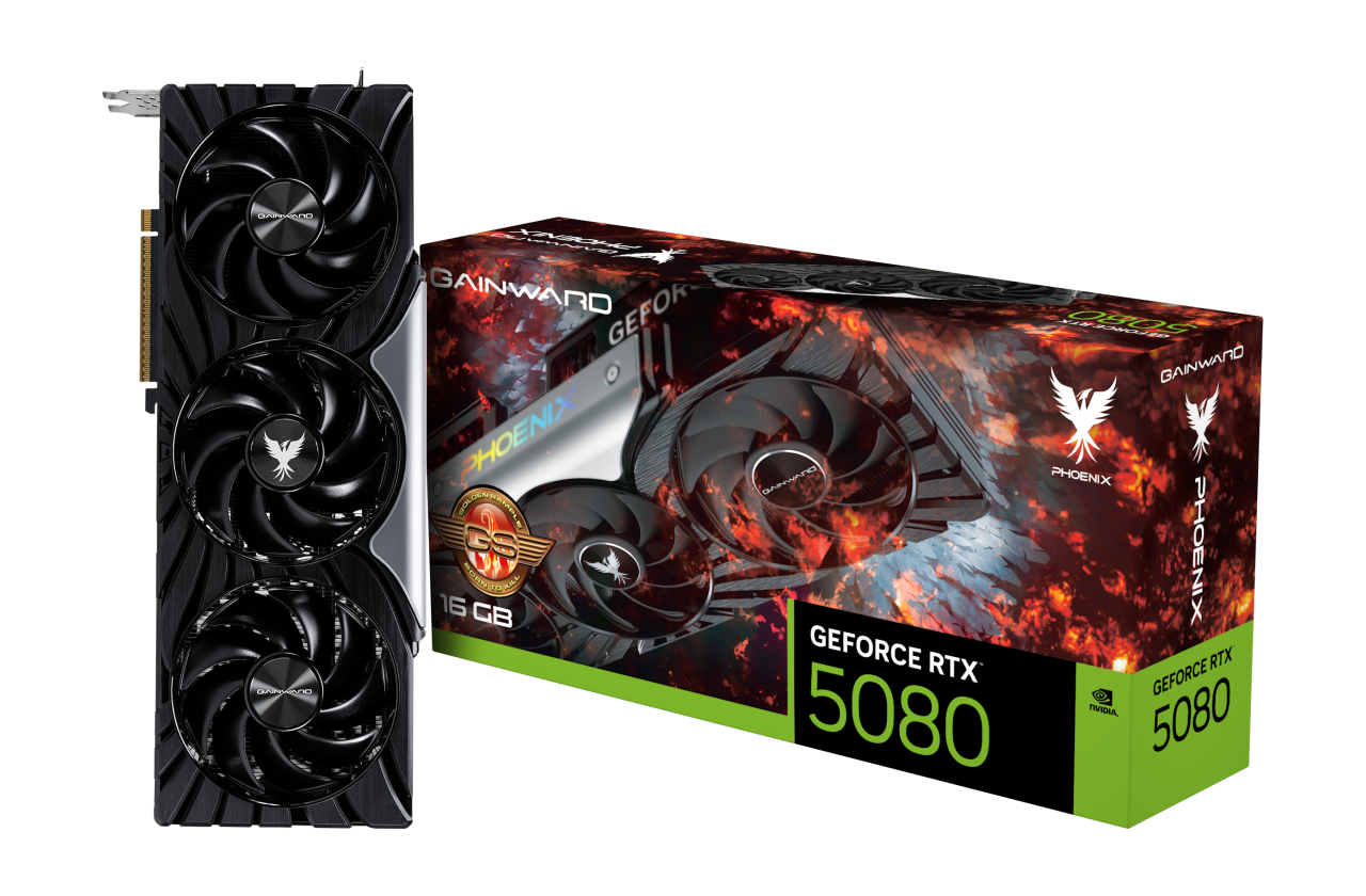 Gainward GeForce RTX 5080 Phoenix GS 16GB GDDR7 PCI-Express Graphics Card