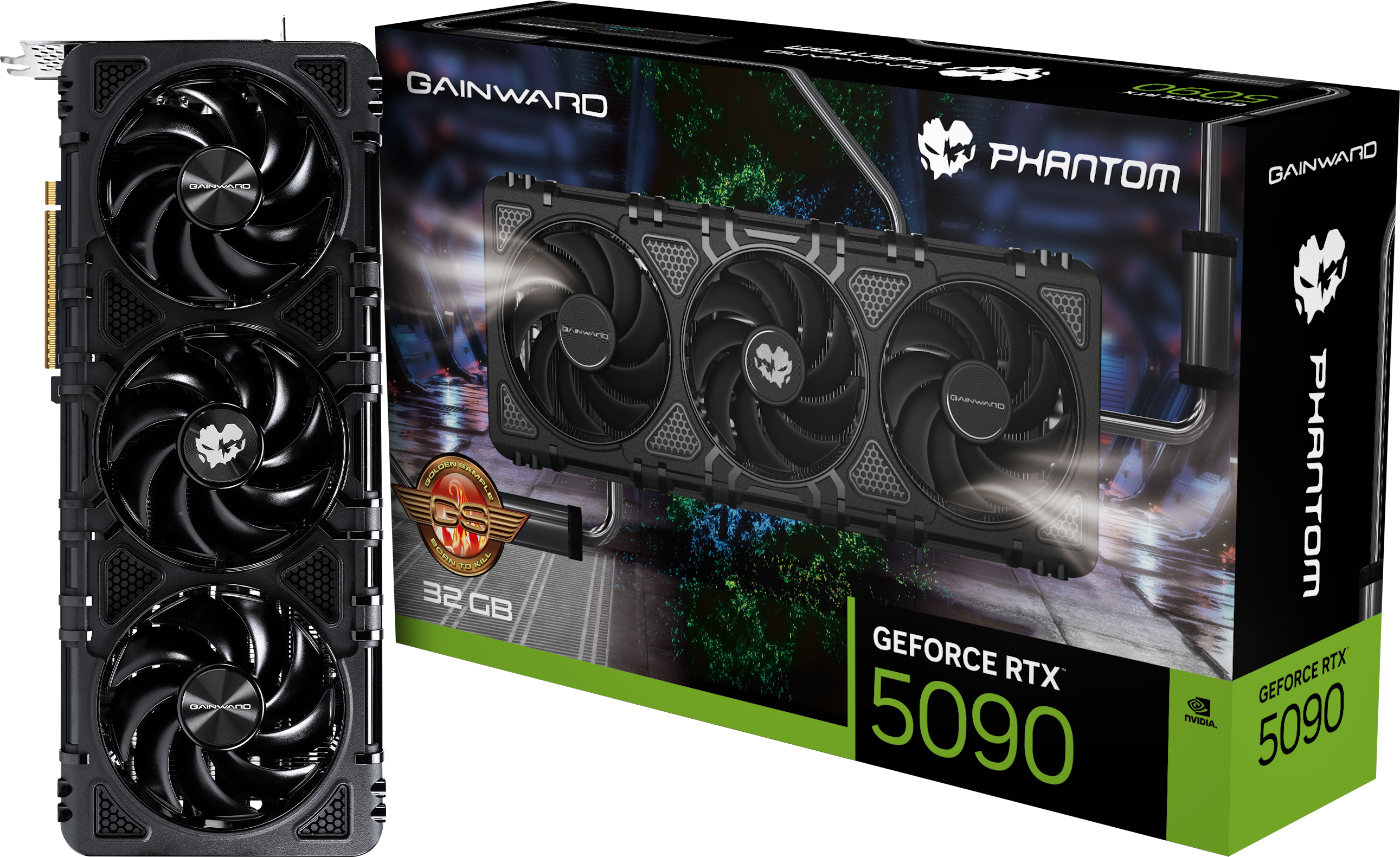 Gainward - Gainward GeForce RTX 5090 Phantom GS 32GB GDDR7 PCI-Express Graphics Card