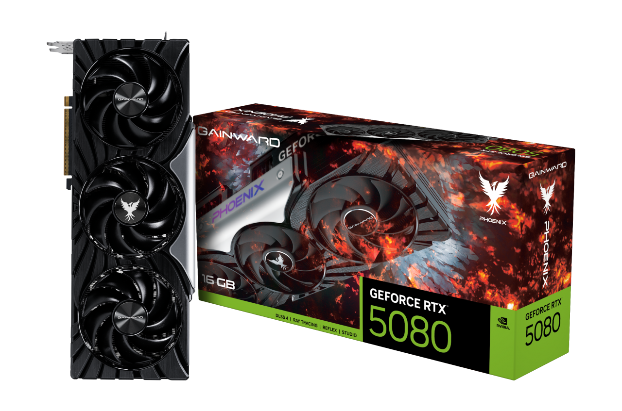 Gainward GeForce RTX 5080 Phoenix V1 16GB GDDR7 PCI-Express Graphics Card - NVIDIA RTX 5080 graphics card from Overclockers