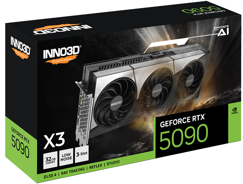 Inno3D - Inno3D GeForce RTX 5090 X3 32GB GDDR7 PCI-Express Graphics Card