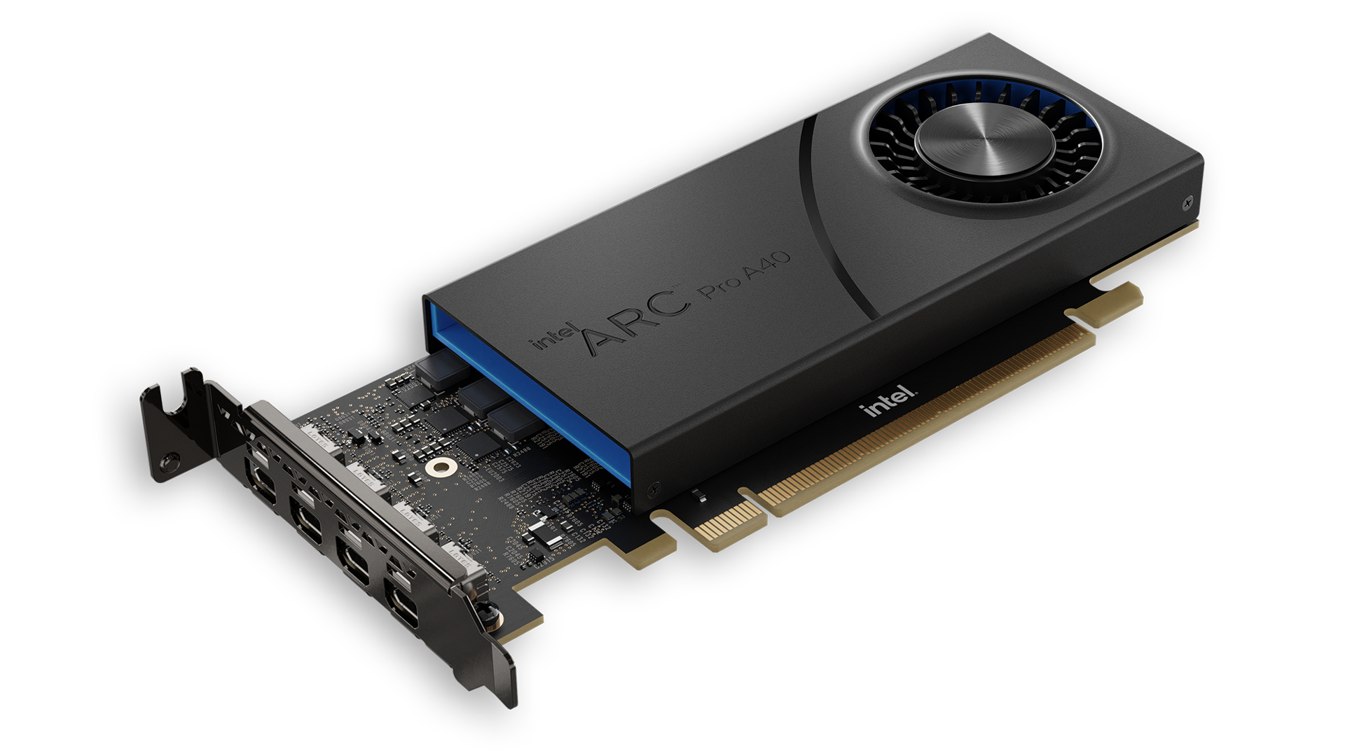 Intel - Intel ARC PRO A40 6GB GDDR6 Ray Tracing AI Workstation Graphics Card