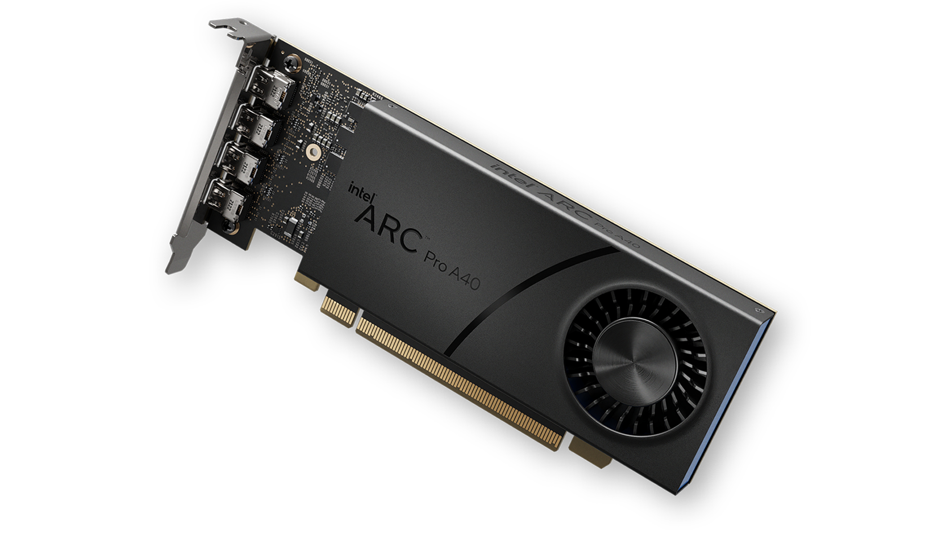 Intel - Intel ARC PRO A40 6GB GDDR6 Ray Tracing AI Workstation Graphics Card