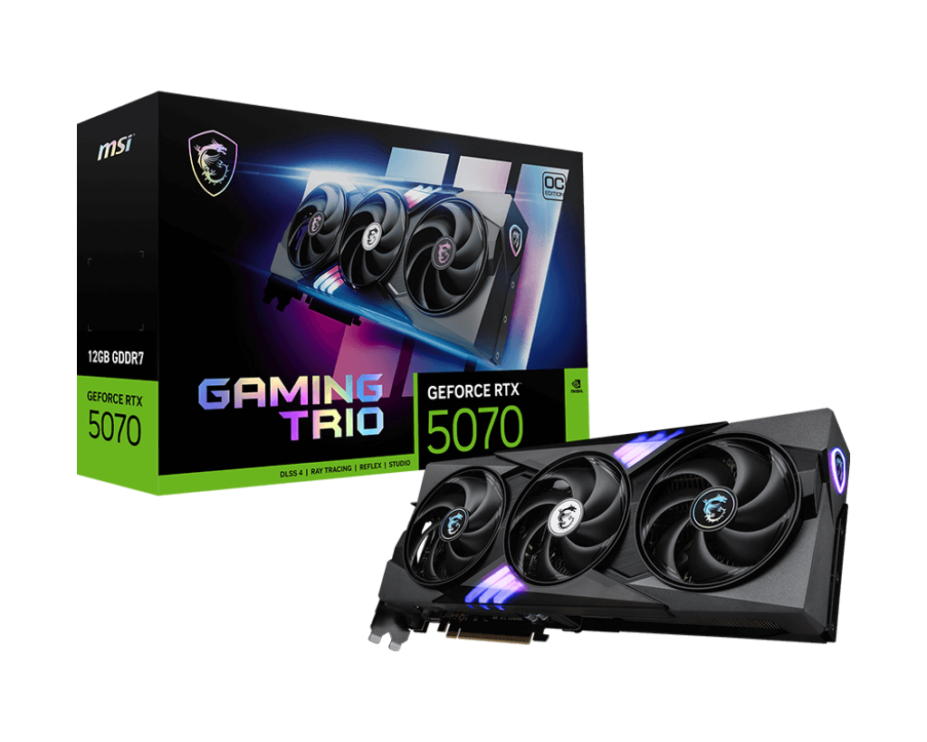 MSI GeForce RTX 5070 Gaming Trio OC 12GB GDDR7 PCI-Express Graphics Card