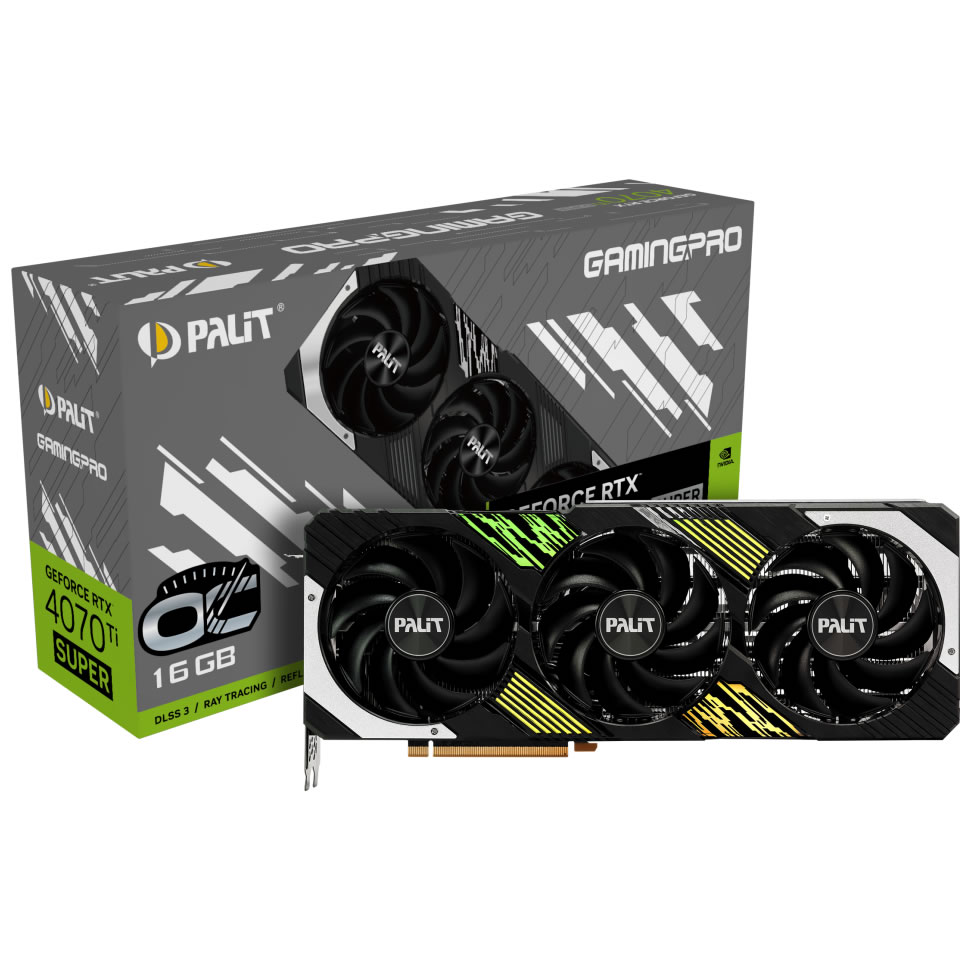 Palit GeForce RTX 4070 Ti SUPER GamingPro OC 16GB GDDR6X PCI-Express Graphics