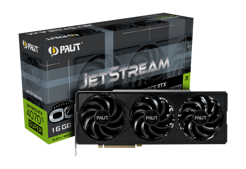 Palit - Palit GeForce RTX 4070 Ti SUPER JetStream OC 16GB GDDR6X PCI-Express Graphics Card