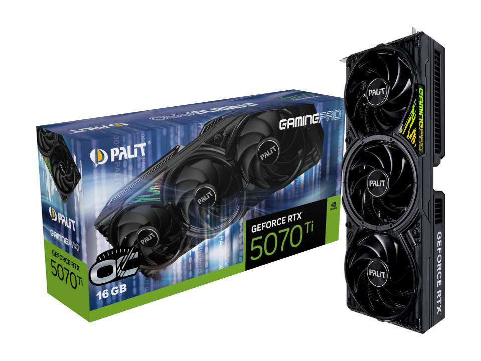 Palit GeForce RTX 5070Ti Gaming Pro OC 16GB GDDR7 PCI-Express Graphics Card