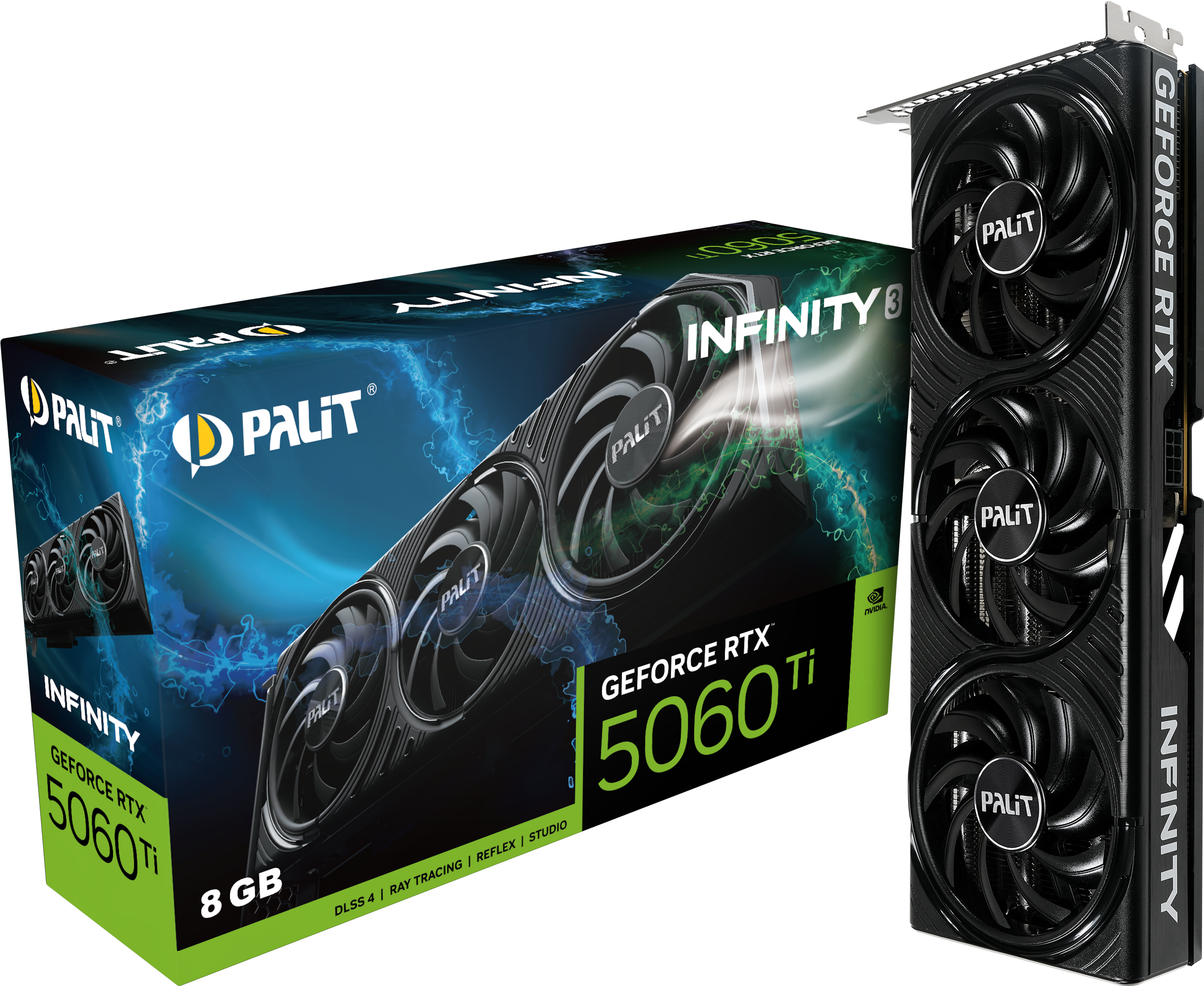 Palit GeForce RTX 5060 Ti Infinity 3 8GB GDDR7 PCI-Express Graphics Card