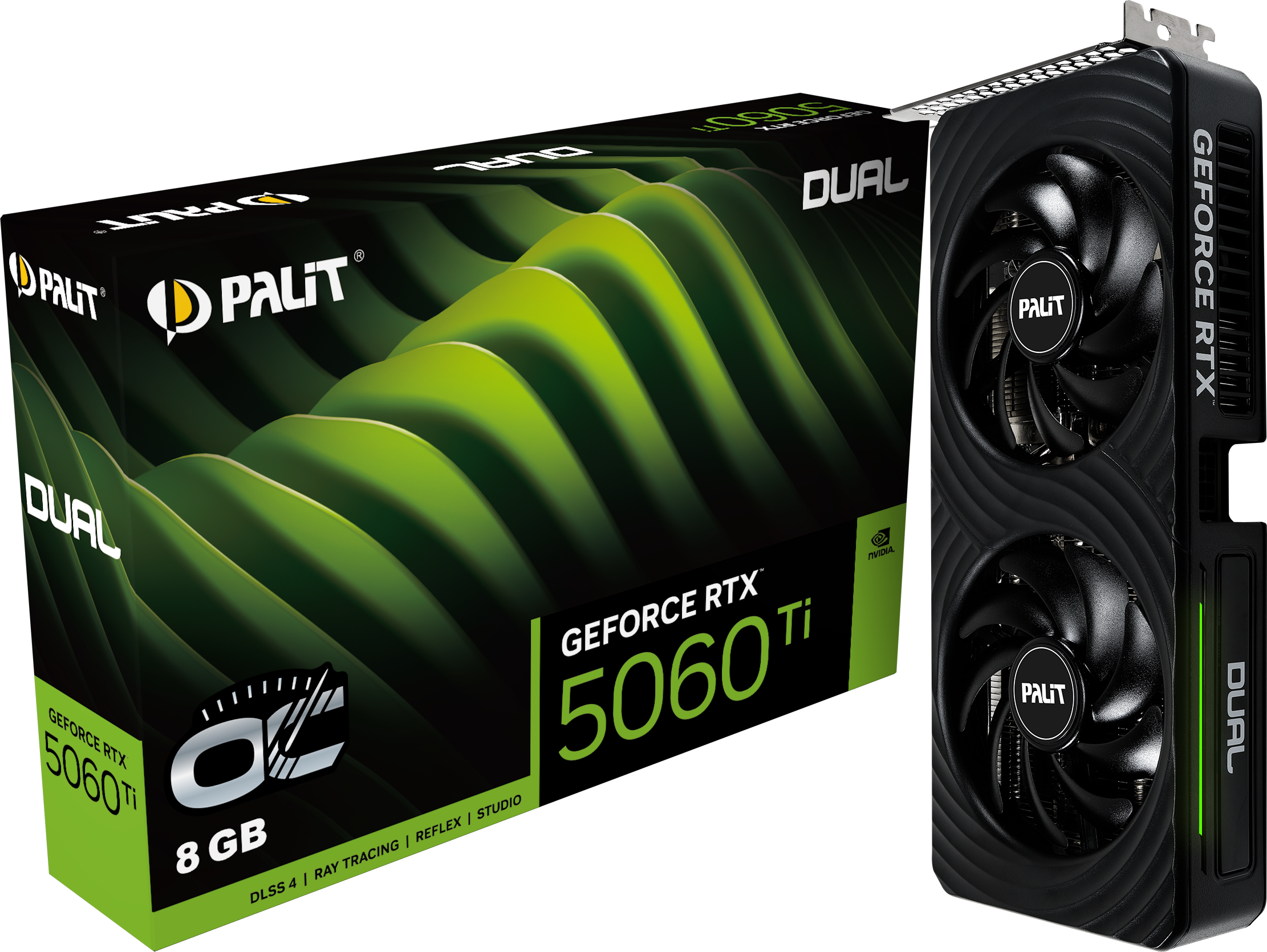 Palit GeForce RTX 5060 Ti Dual OC 8GB GDDR7 PCI-Express Graphics Card