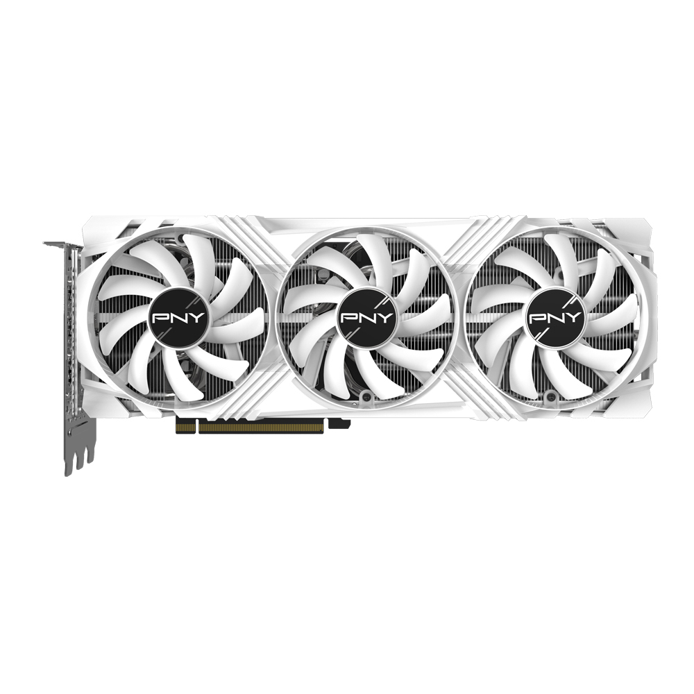 PNY - PNY GeForce RTX 4070 Ti SUPER Verto OC RGB 16GB GDDR6X PCI-Express Graphics Card - White