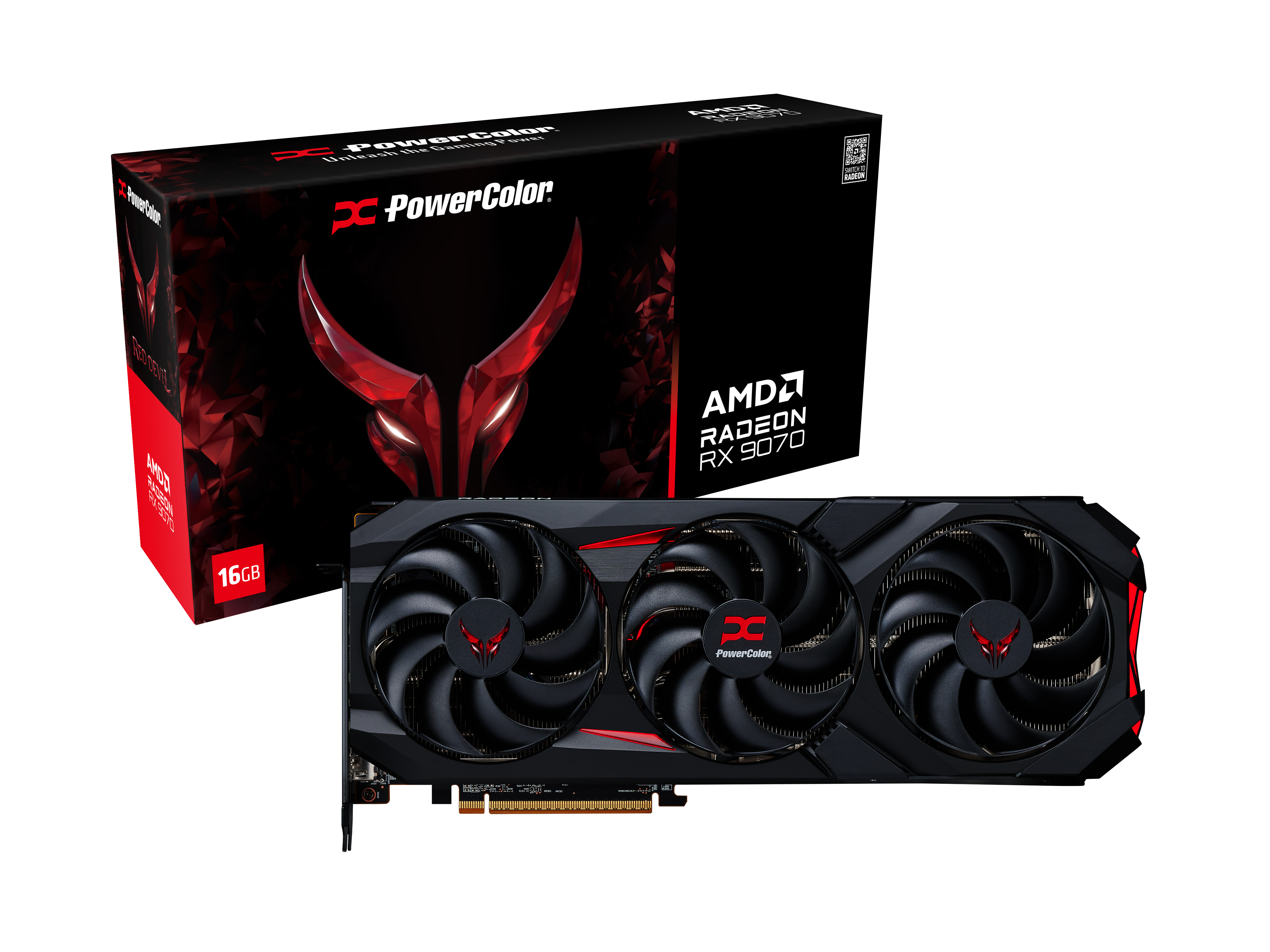 PowerColor Radeon RX 9070 Red Devil 16GB GDDR6 PCI-Express Graphics Card