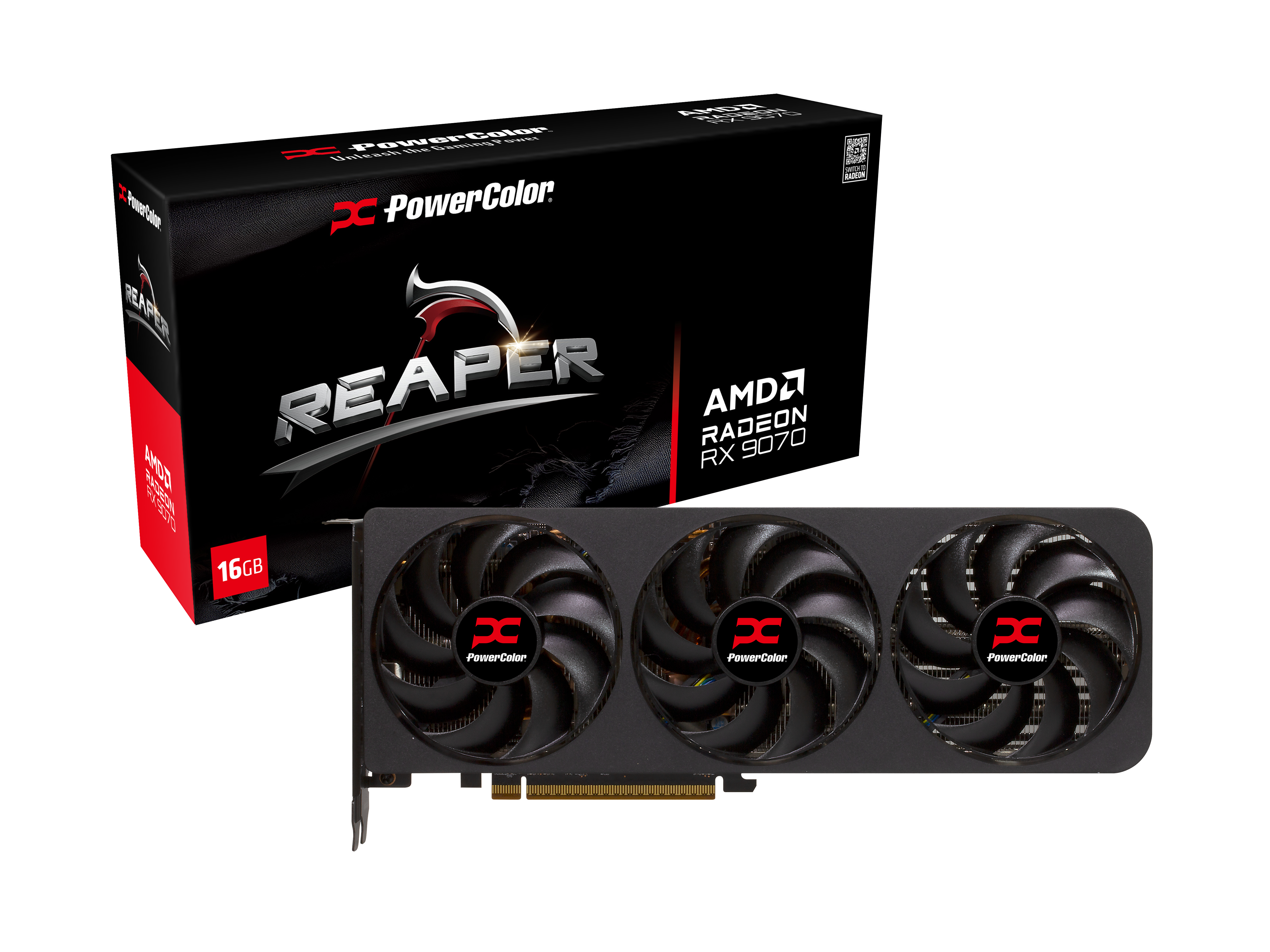 PowerColor Radeon RX 9070 Reaper 16GB GDDR6 PCI-Express Graphics Card