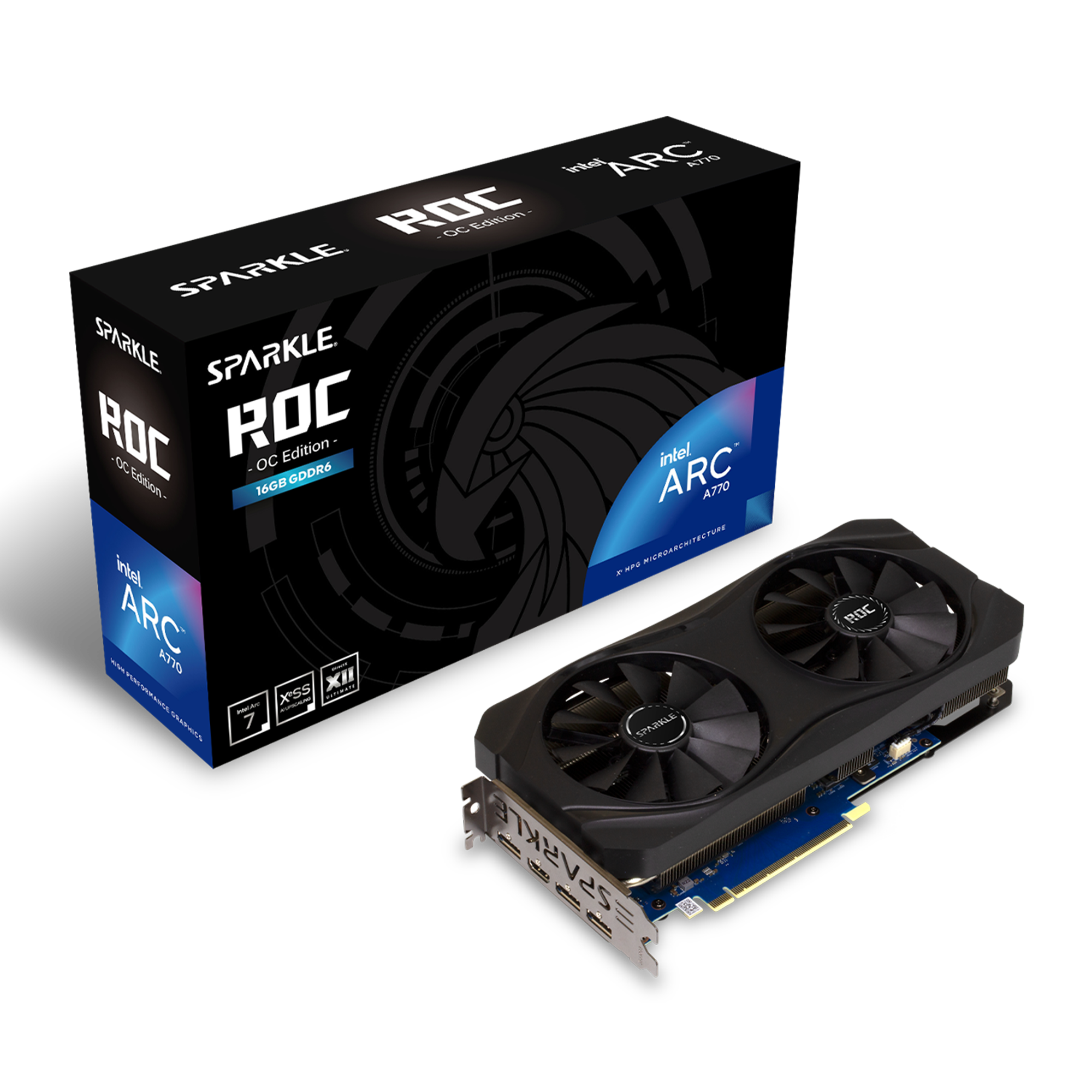 Sparkle Intel ARC A770 ROC OC Edition 16GB GDDR6 Graphics Card