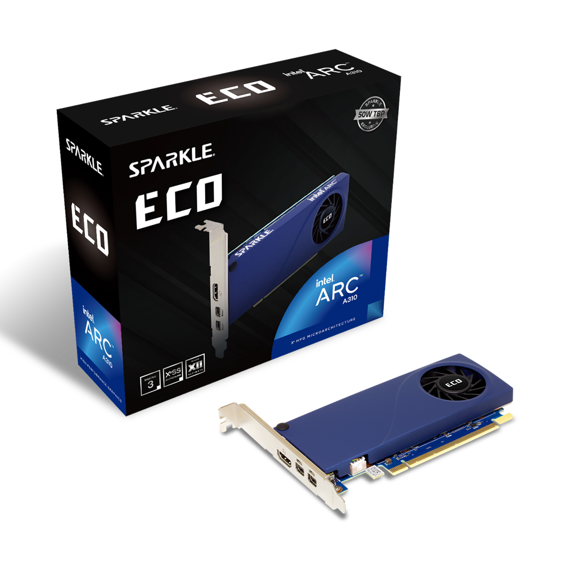 Sparkle Intel ARC A310 ECO Edition 4GB GDDR6 Graphics Card