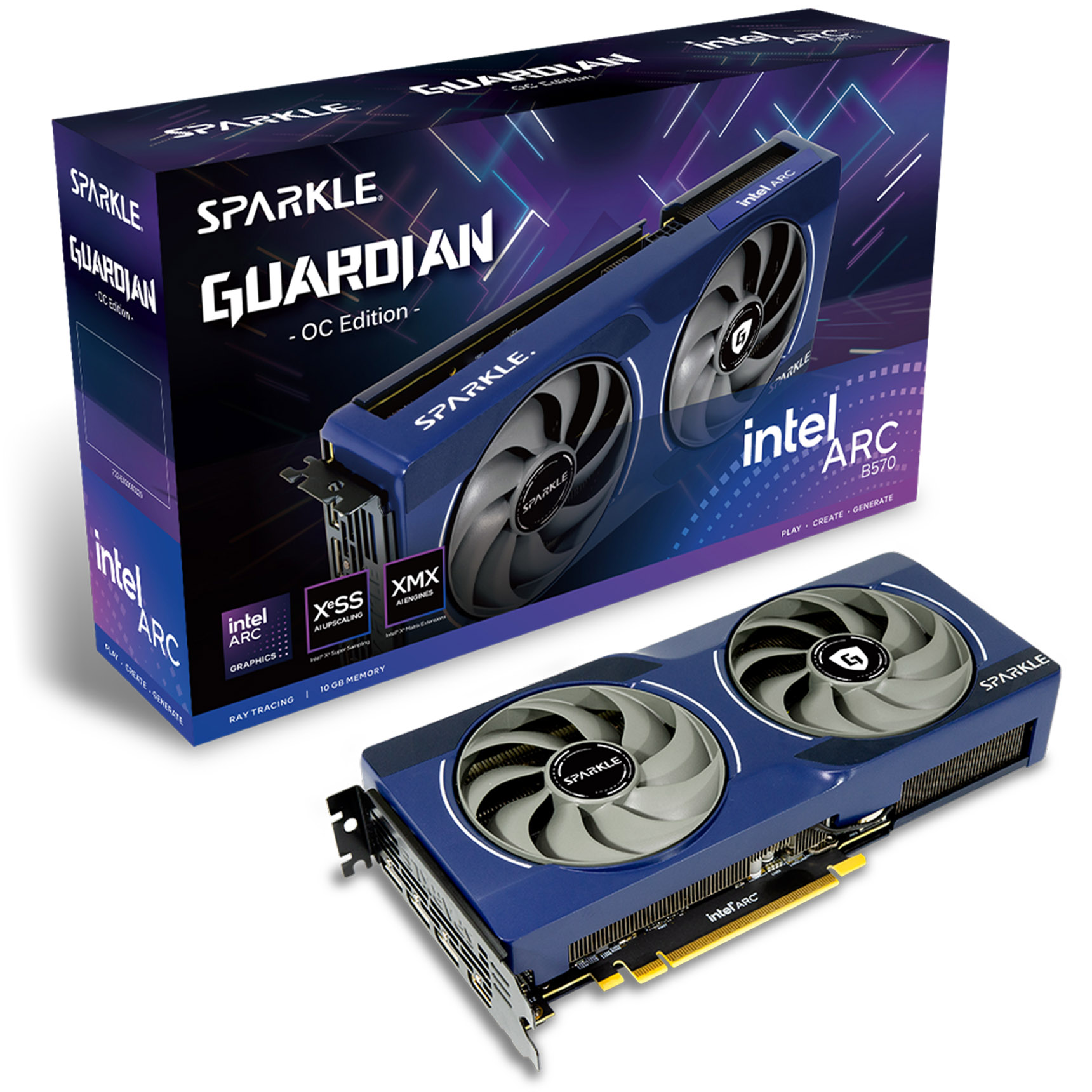 Sparkle Intel ARC B570 GUARDIAN OC 10GB GDDR6 Graphics Card