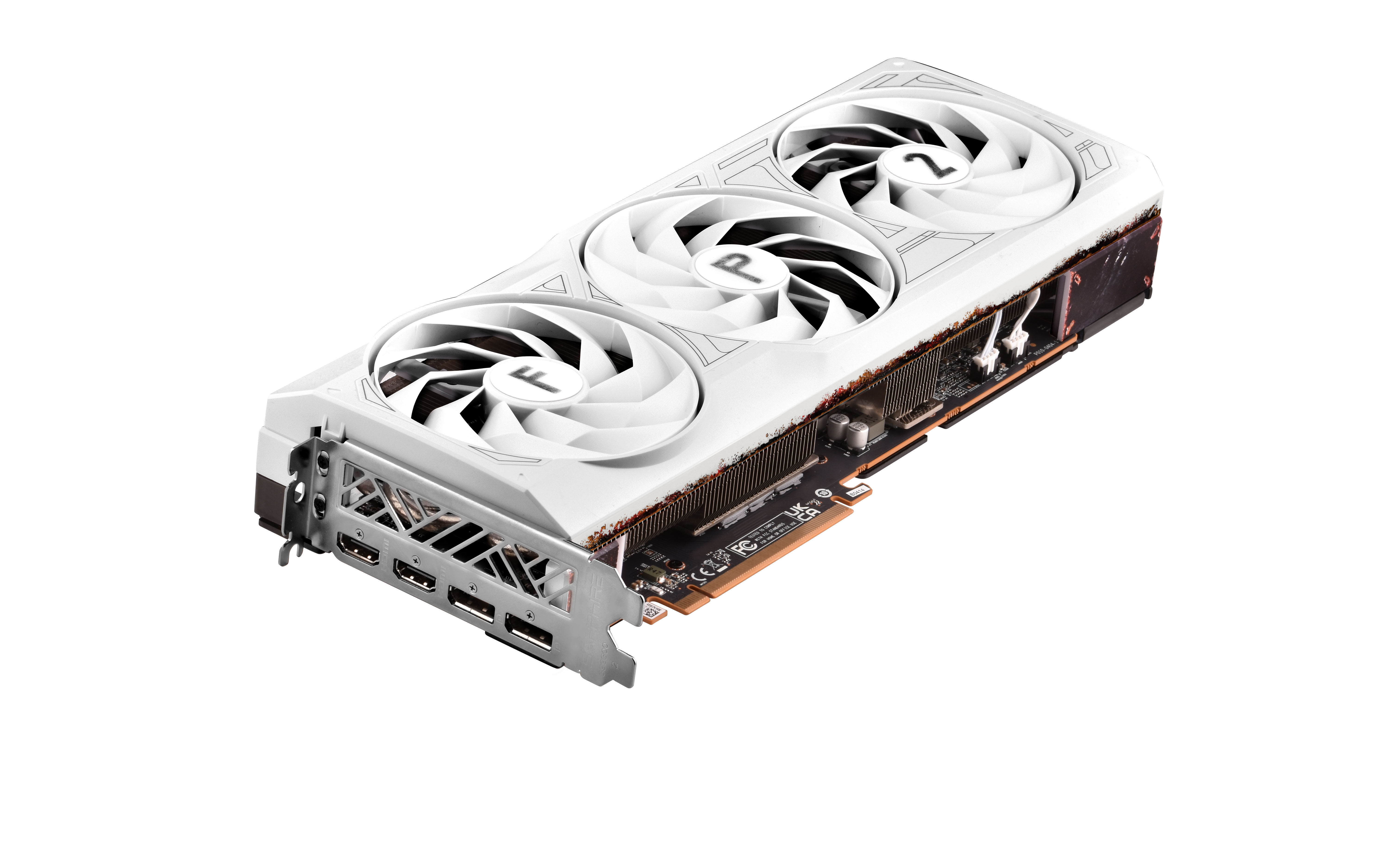 Sapphire - Sapphire Radeon RX 7700 XT Pure Frostpunk 2 Limited Edition 12GB GDDR6 PCI-Express Graphics Card - White