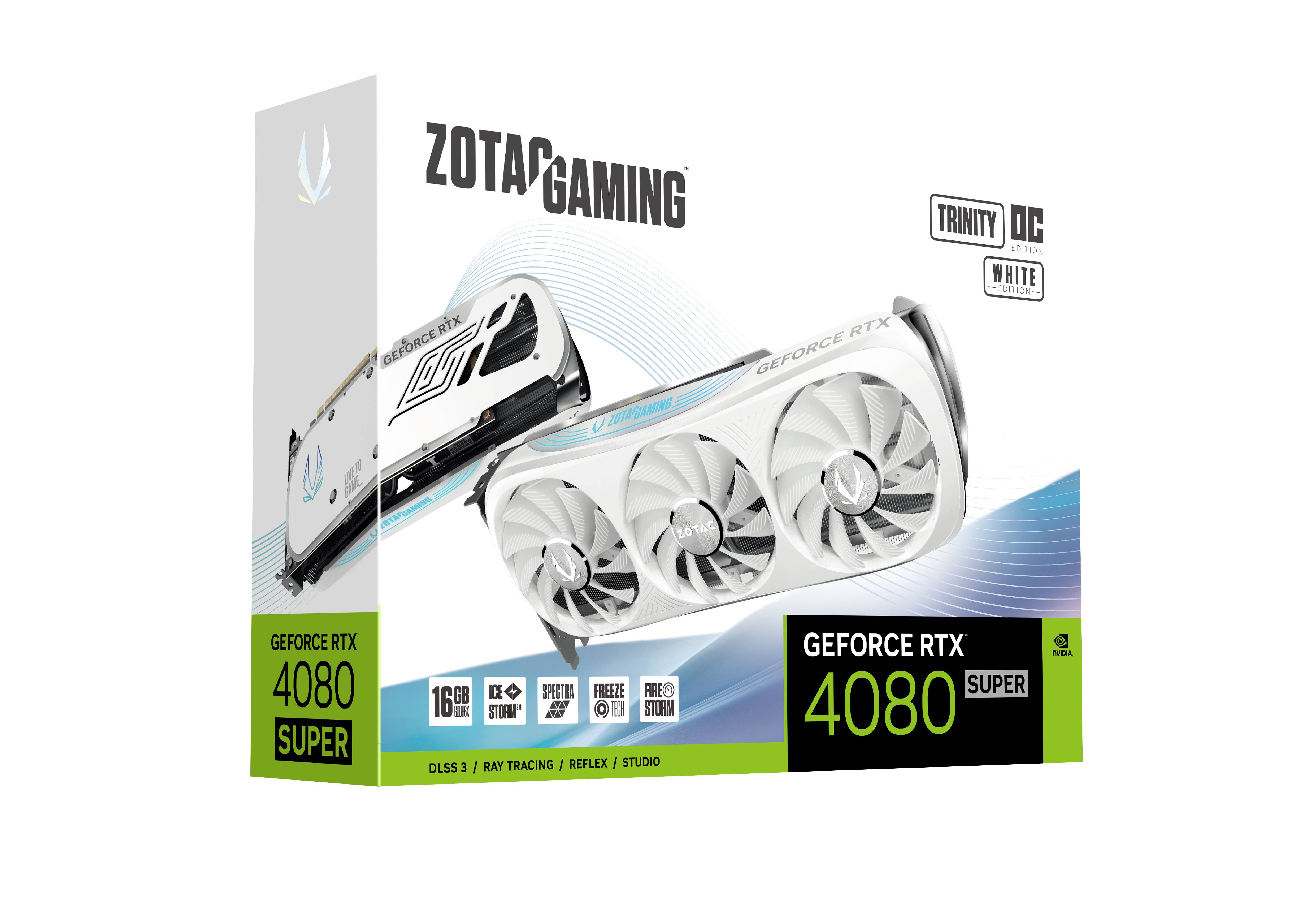 Zotac - Zotac GeForce RTX 4080 Super Trinity OC White 16Gb Graphics Card